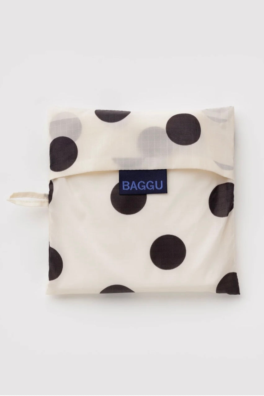 Baggu Big Baggu / Black + Cream Polka Dot