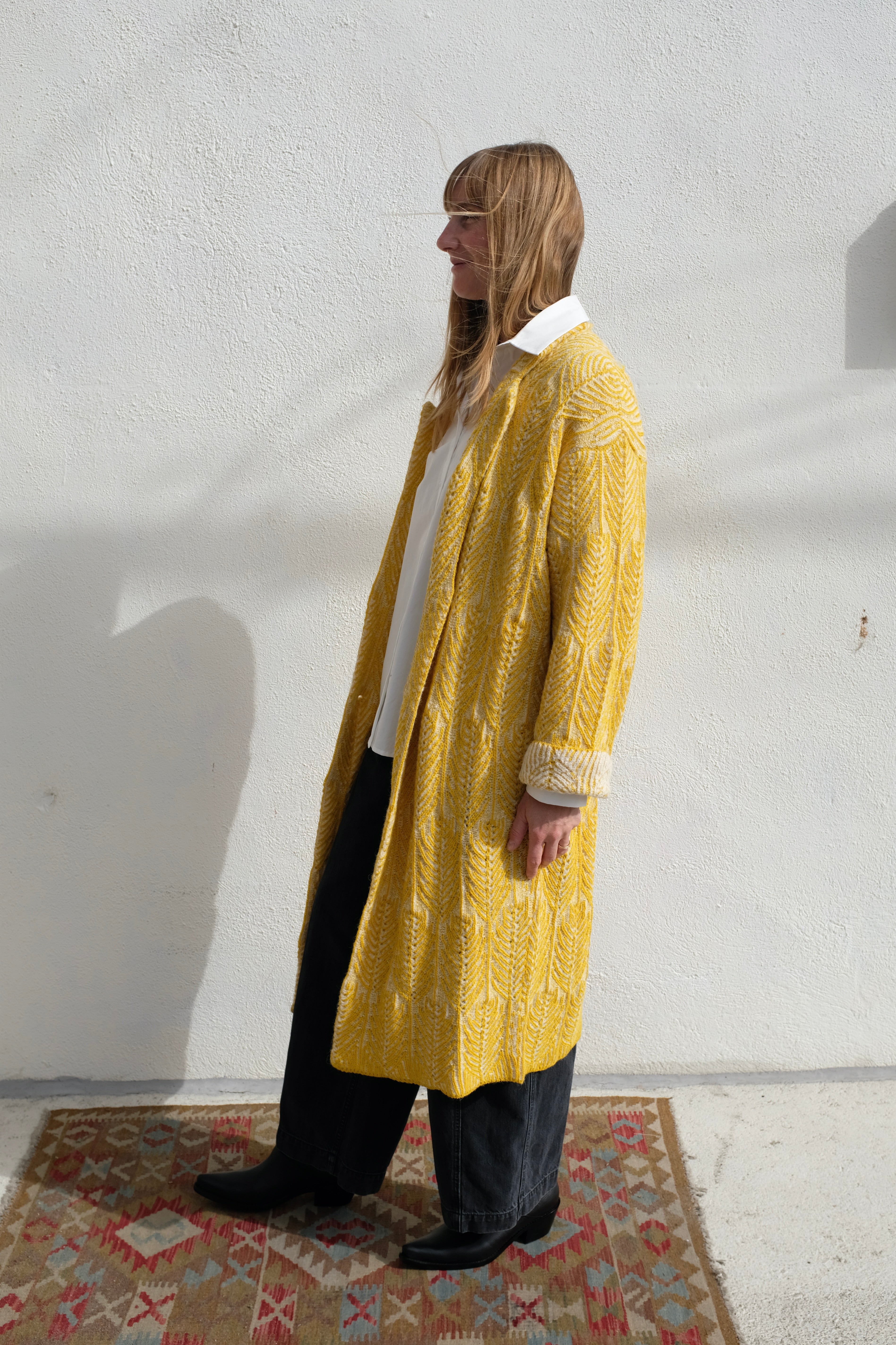 Cocoon Coat / Marigold + Cream – ad hoc penticton Cocoon Coat / Marigold + Cream – ad hoc penticton