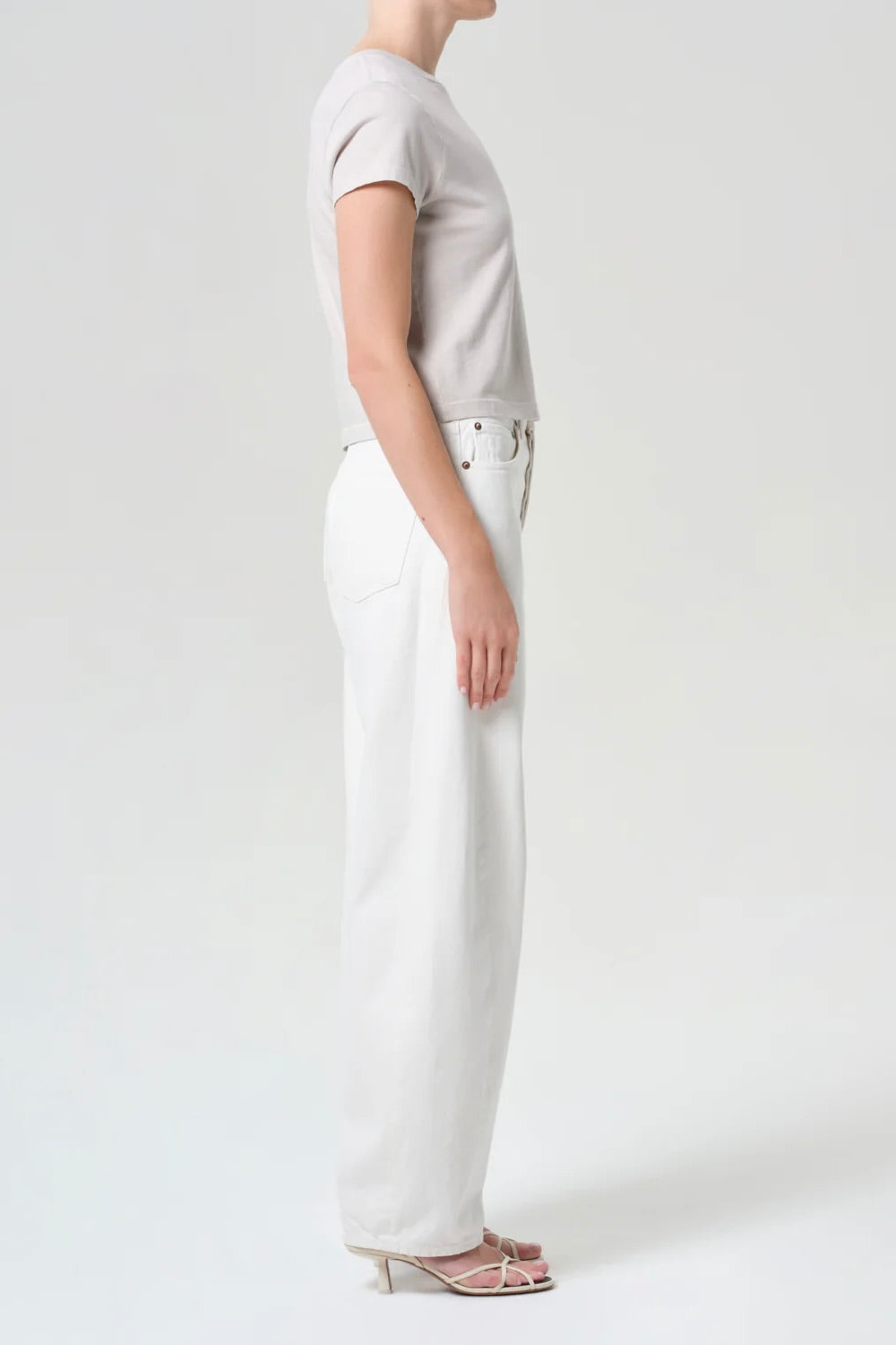 Agolde Luna Pieced Jean / Chalk