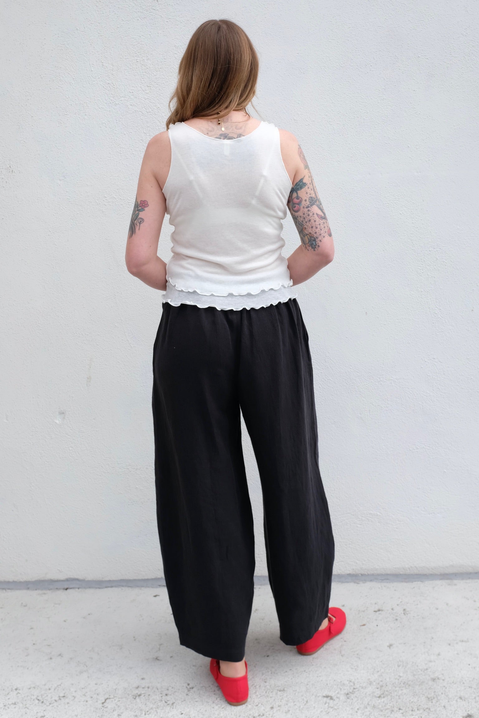 Eliza Faulkner Becca Microknit Tank Top / White