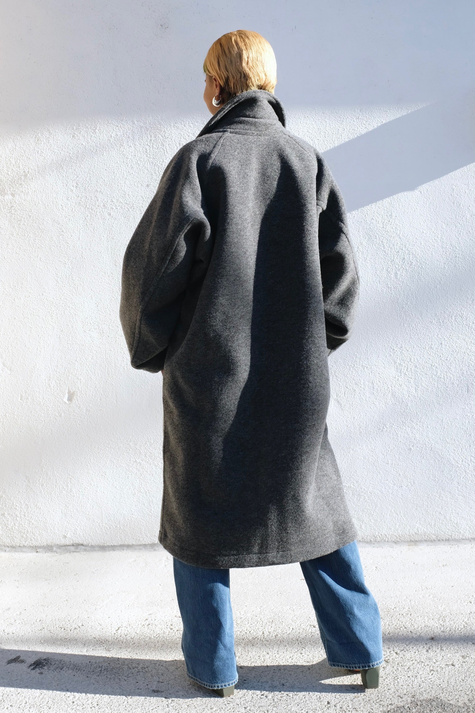 GoD Reversible Wool Army Trench / Grey/Black