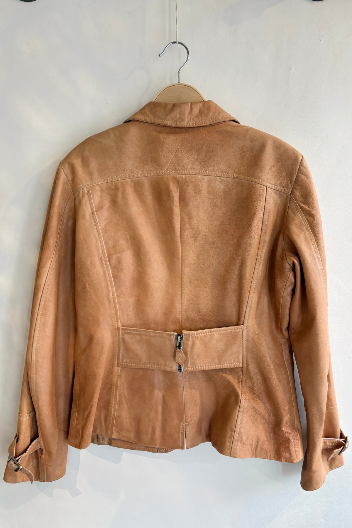 Pre-Loved Danier / Camel Leather Jacket / Sz M
