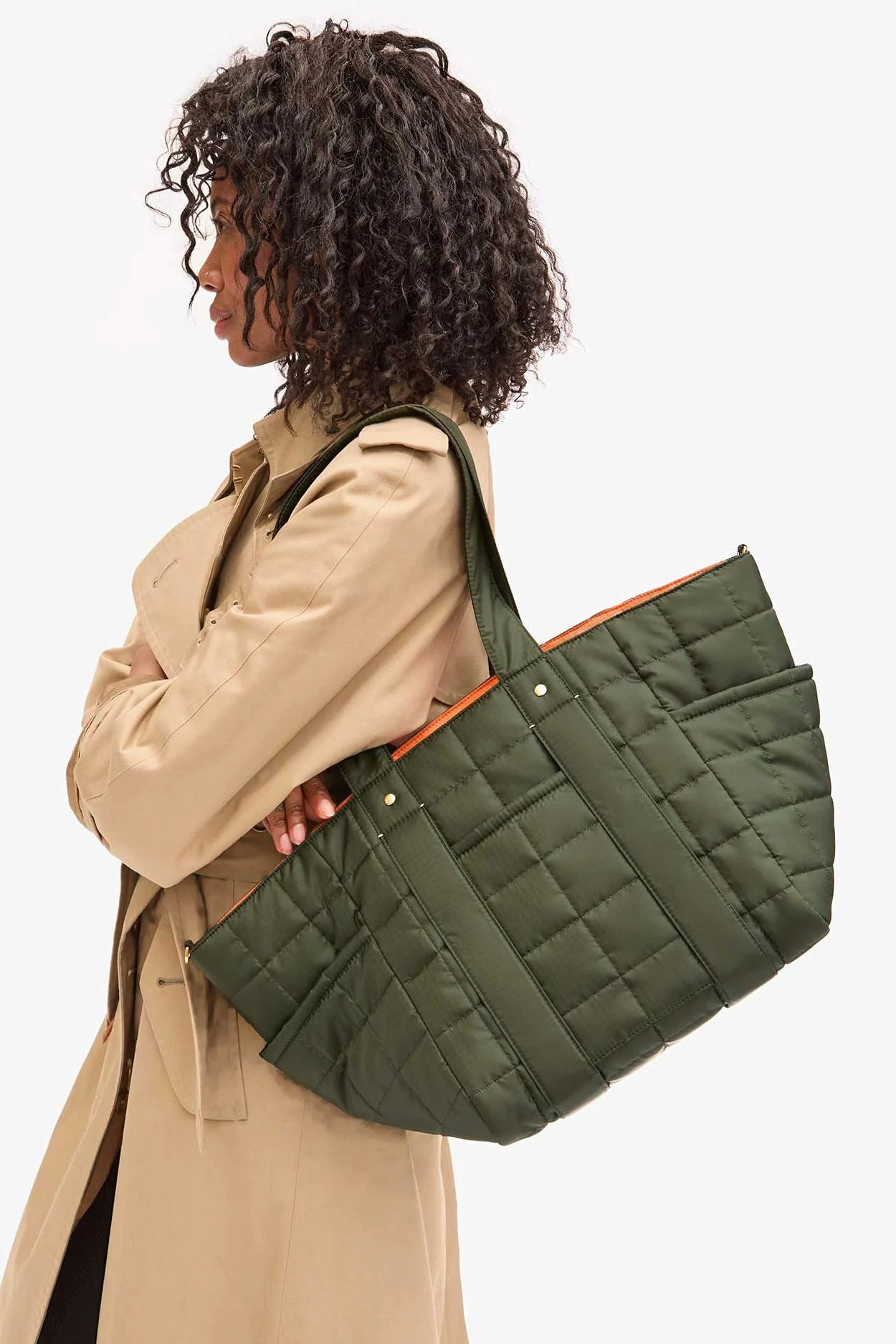 Le Box Tote Sportif / Army Quilted