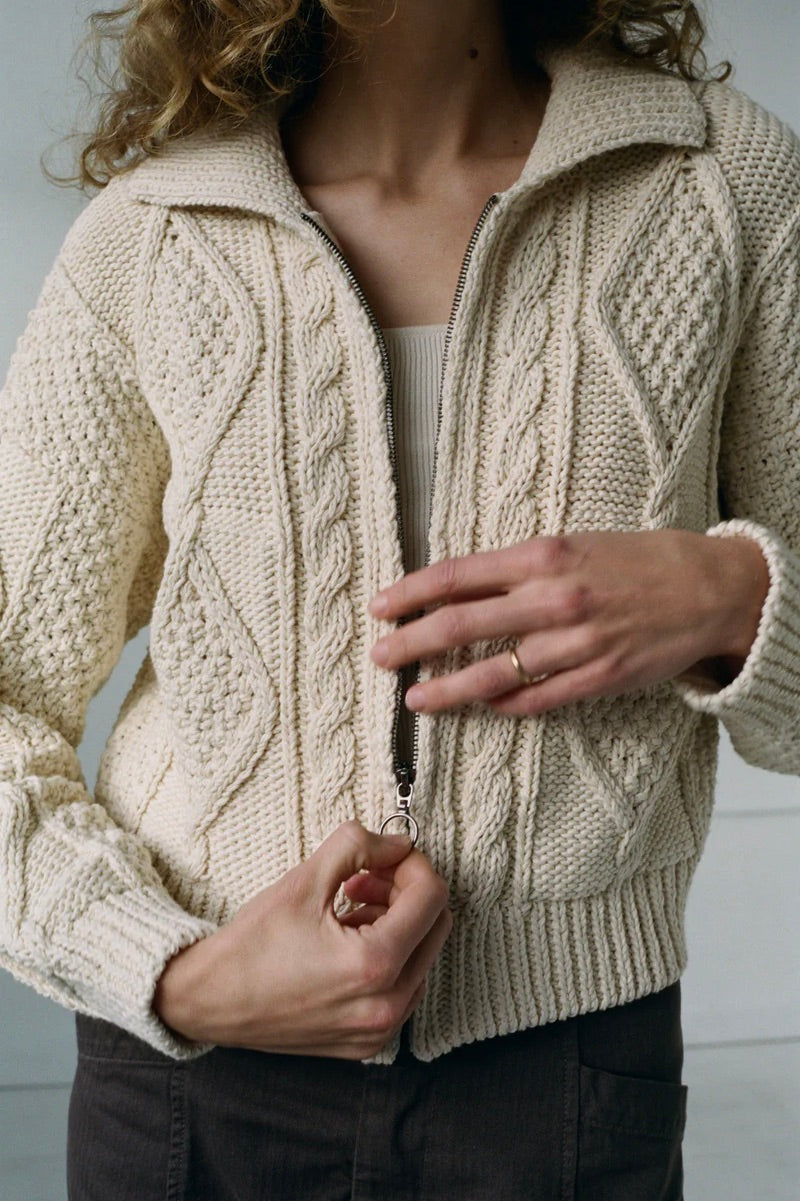 Shaina Mote Donegal Cardigan / Natural