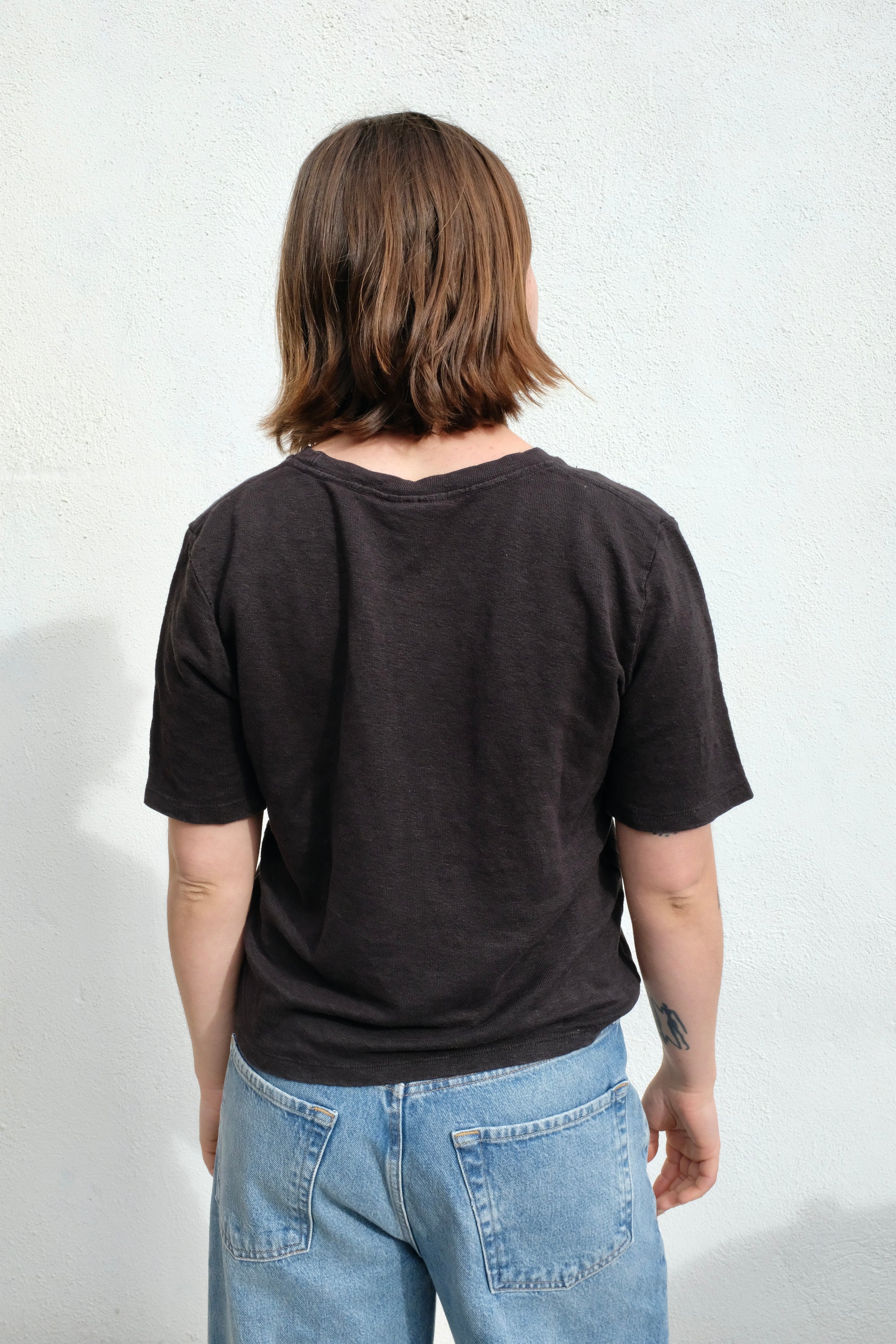 Jungmaven Dakota 100% Hemp Cropped Tee / Black