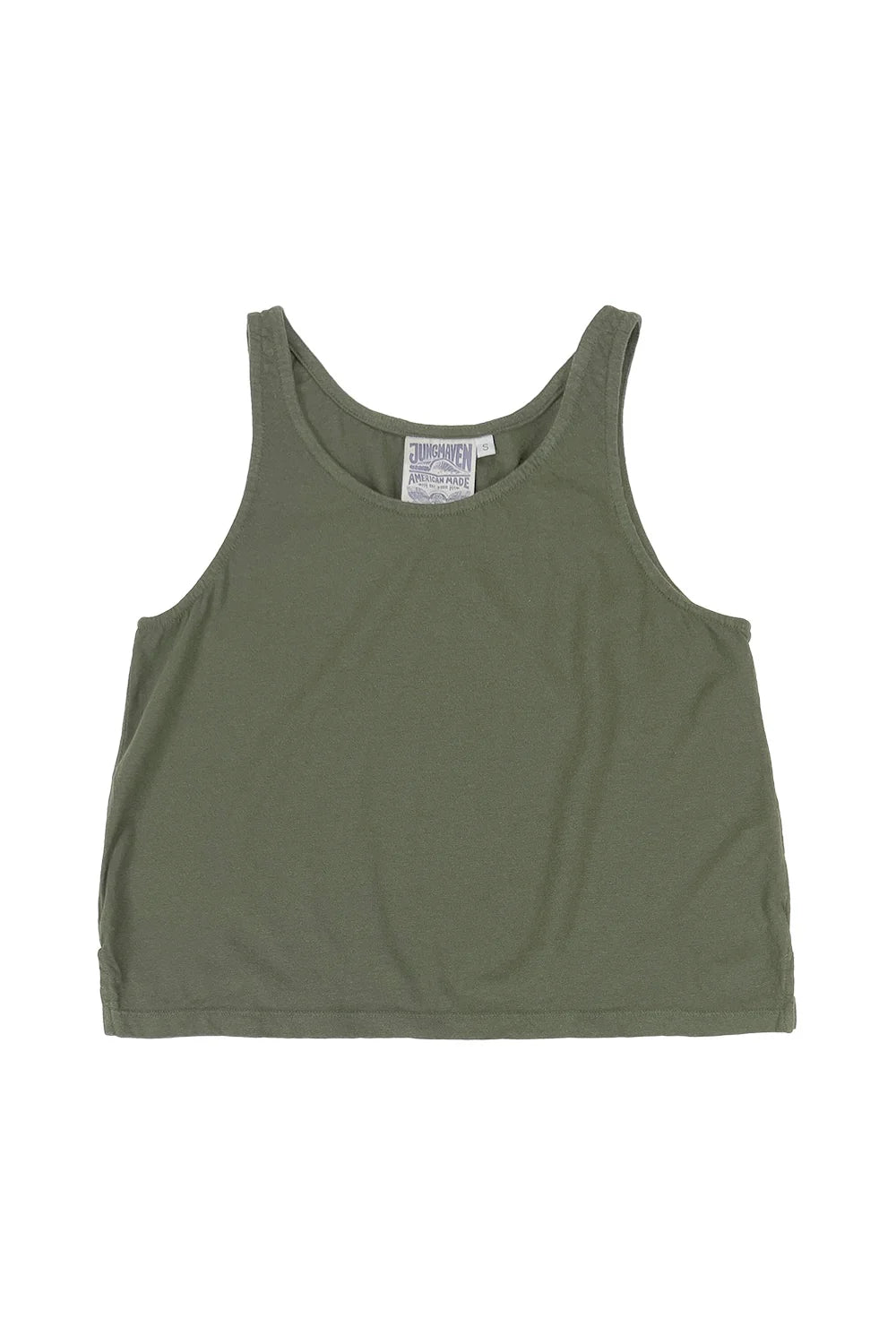 Cropped Tank / Olive Green