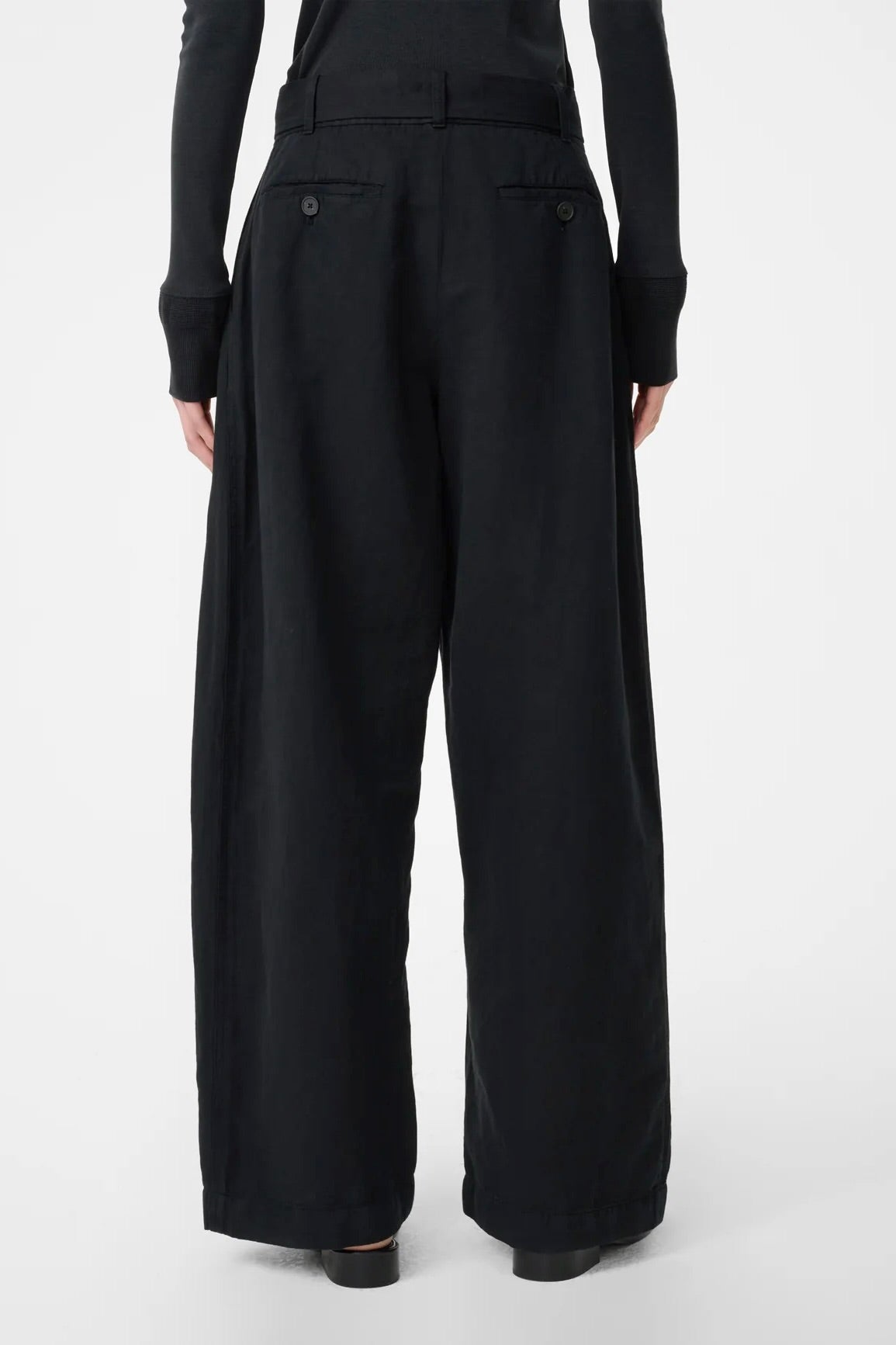 Chatto Pant in Linen / Black