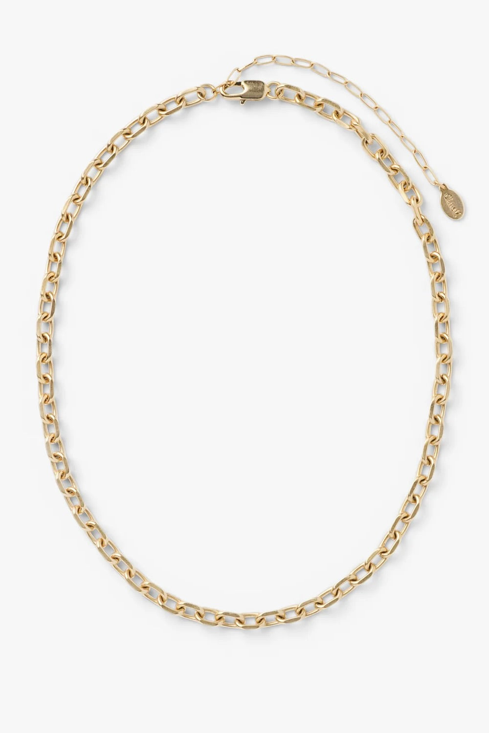 clare v Charm Chain Necklace / Vintage Gold