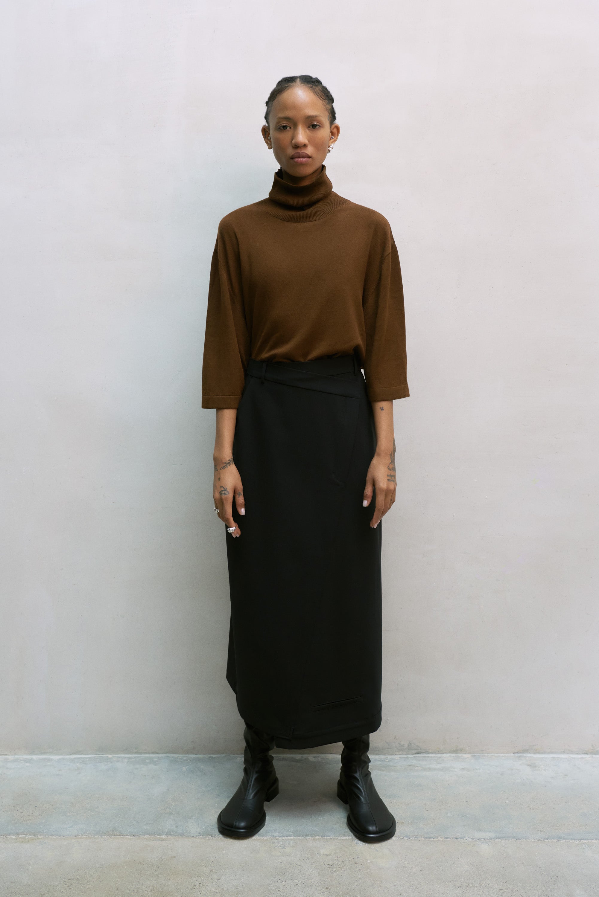 Cordera Tailoring Skirt / Black