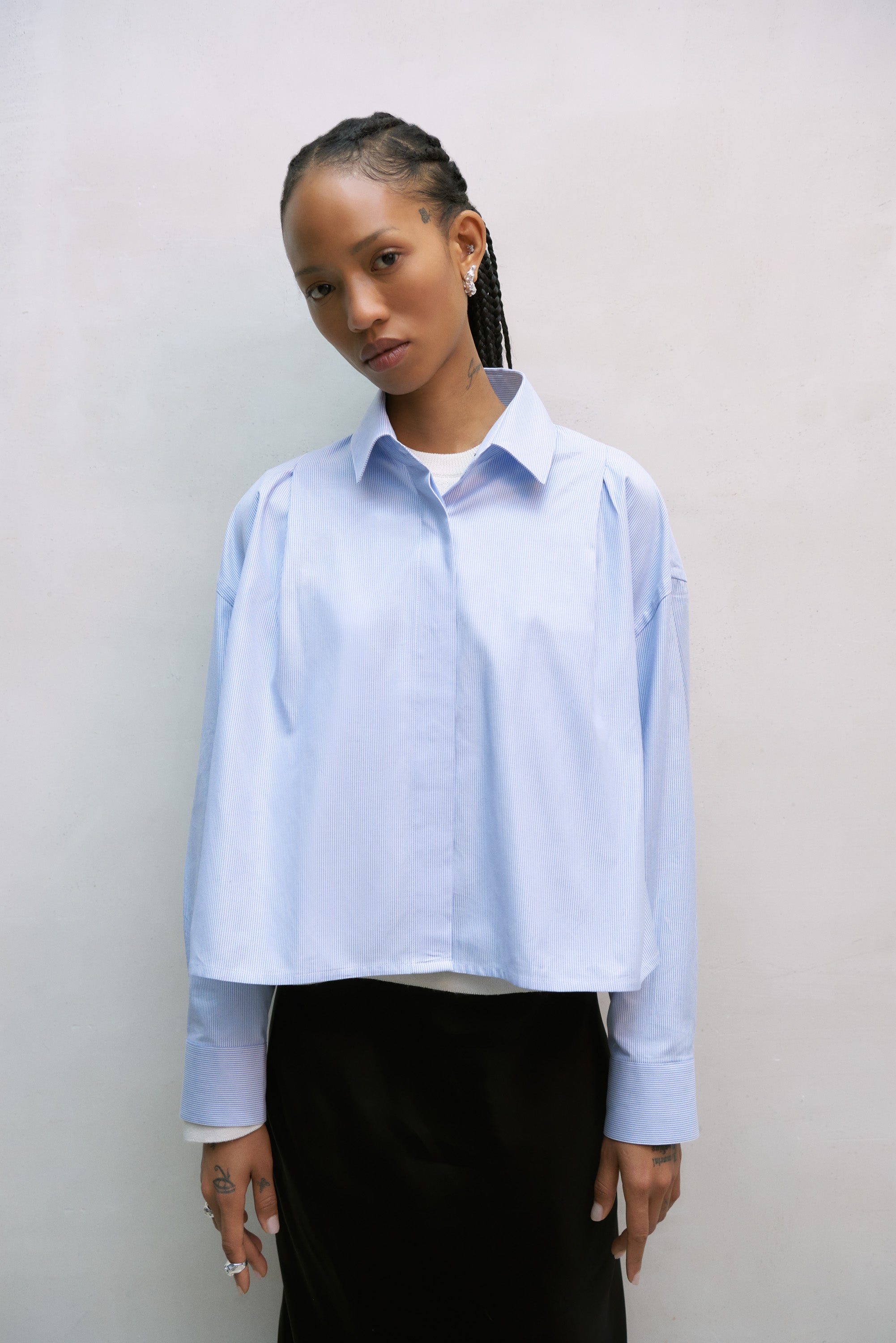 Cordera Oxford Shirt / Blue/White