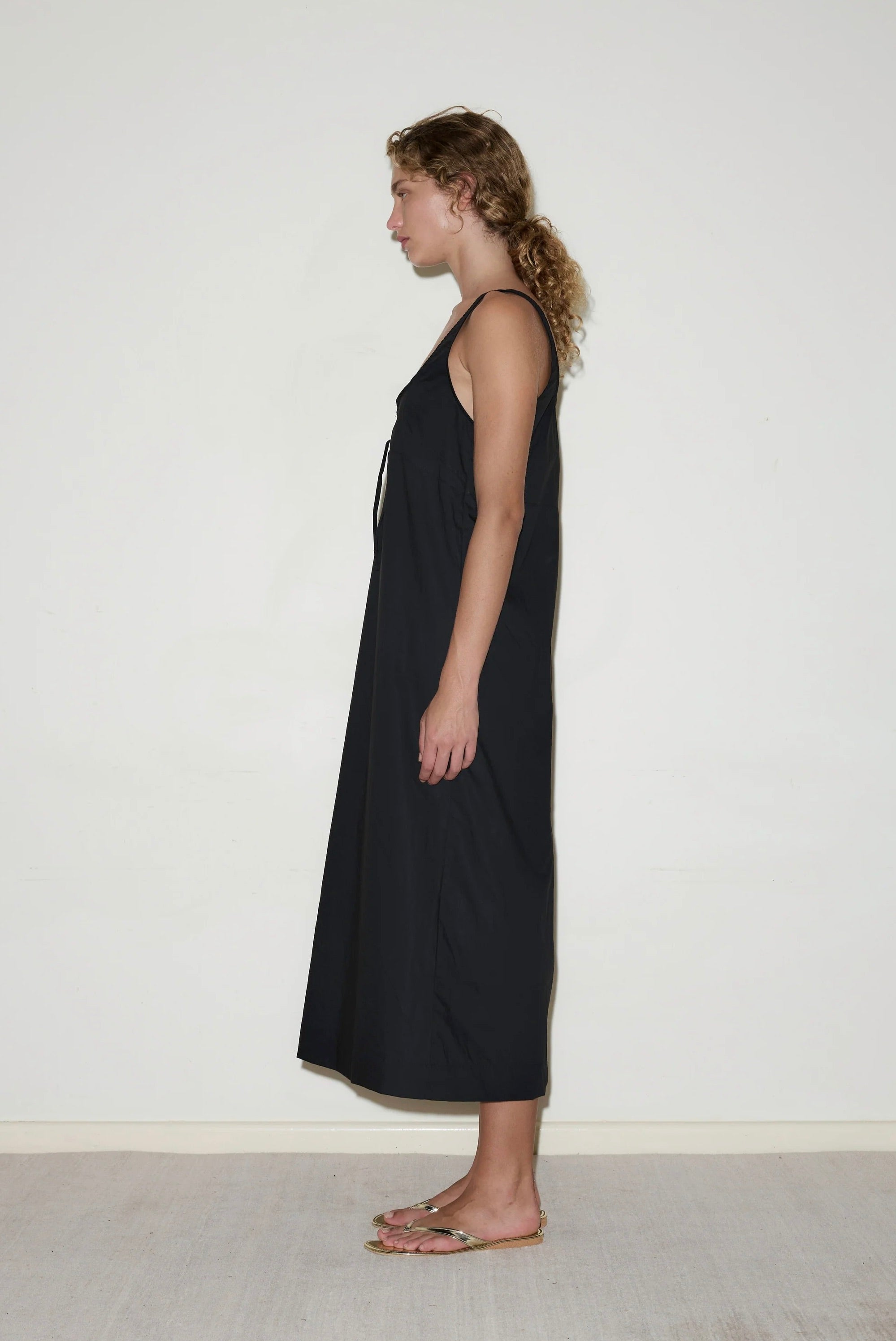 Deiji Studios Eyelet Dress / Black