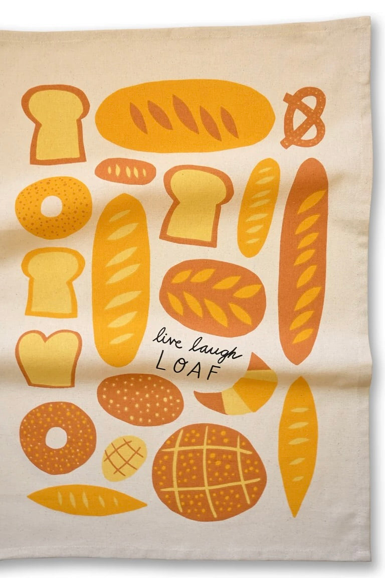 Badger &amp; Burke Tea Towel / Live Laugh Loaf