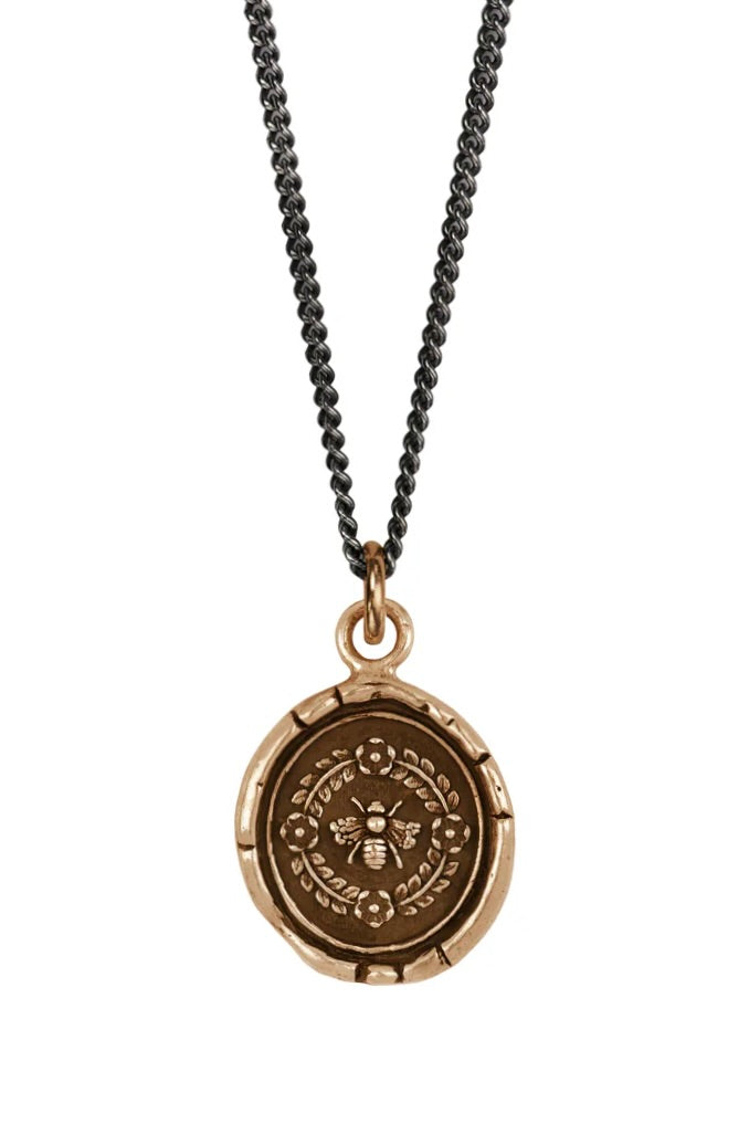 Pyrrha Honeybee Talisman / Bronze