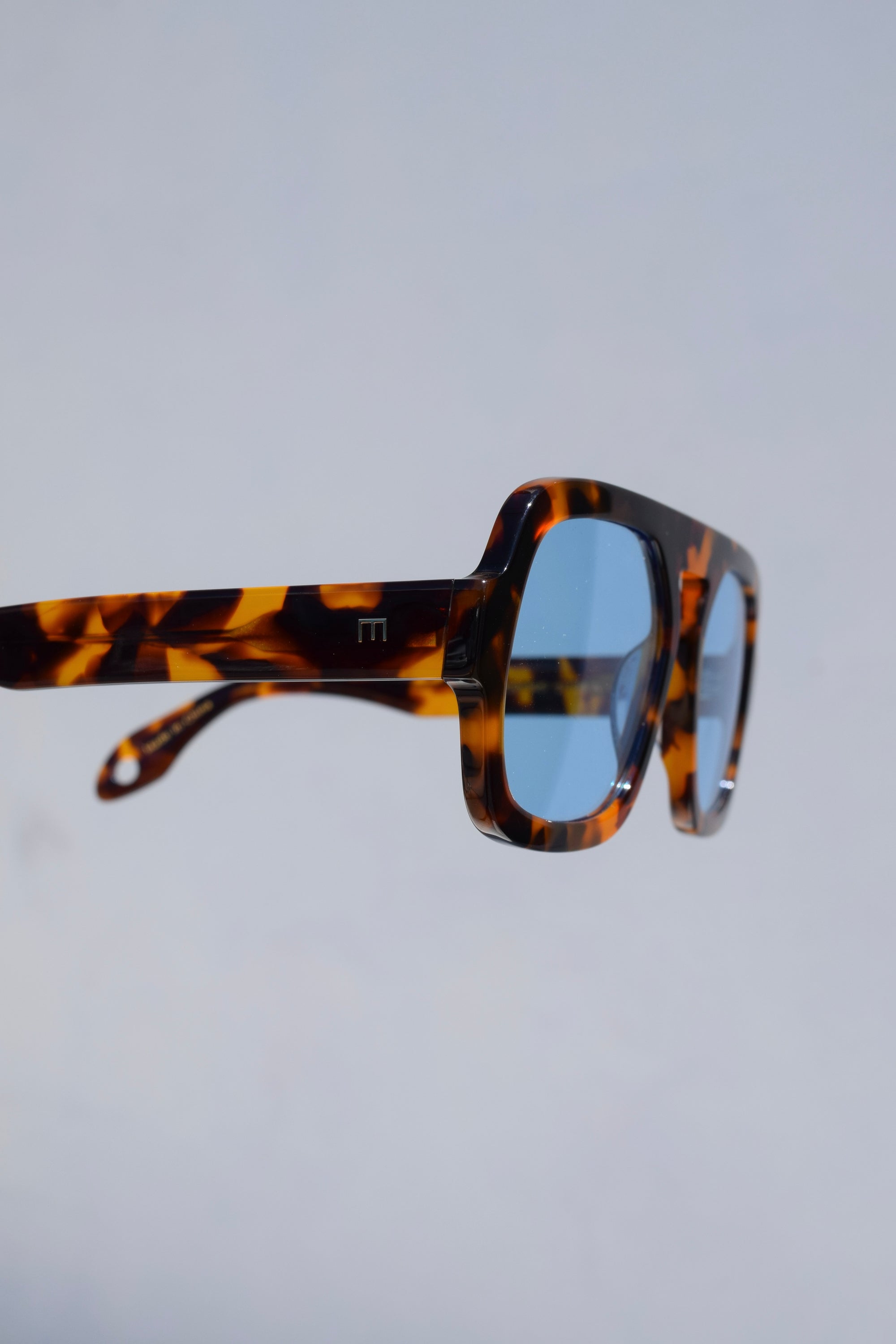 Jane Sunglasses / Brown Tortoise + Blue Lens