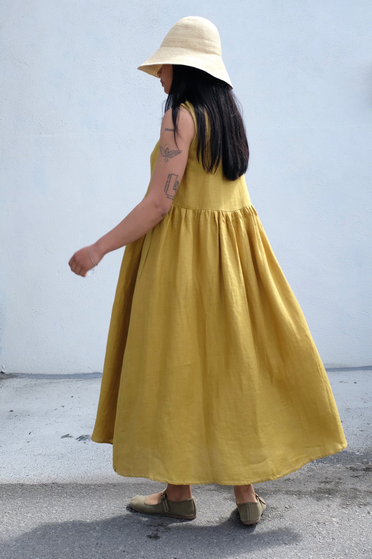 Summer Play Dress / Mustard