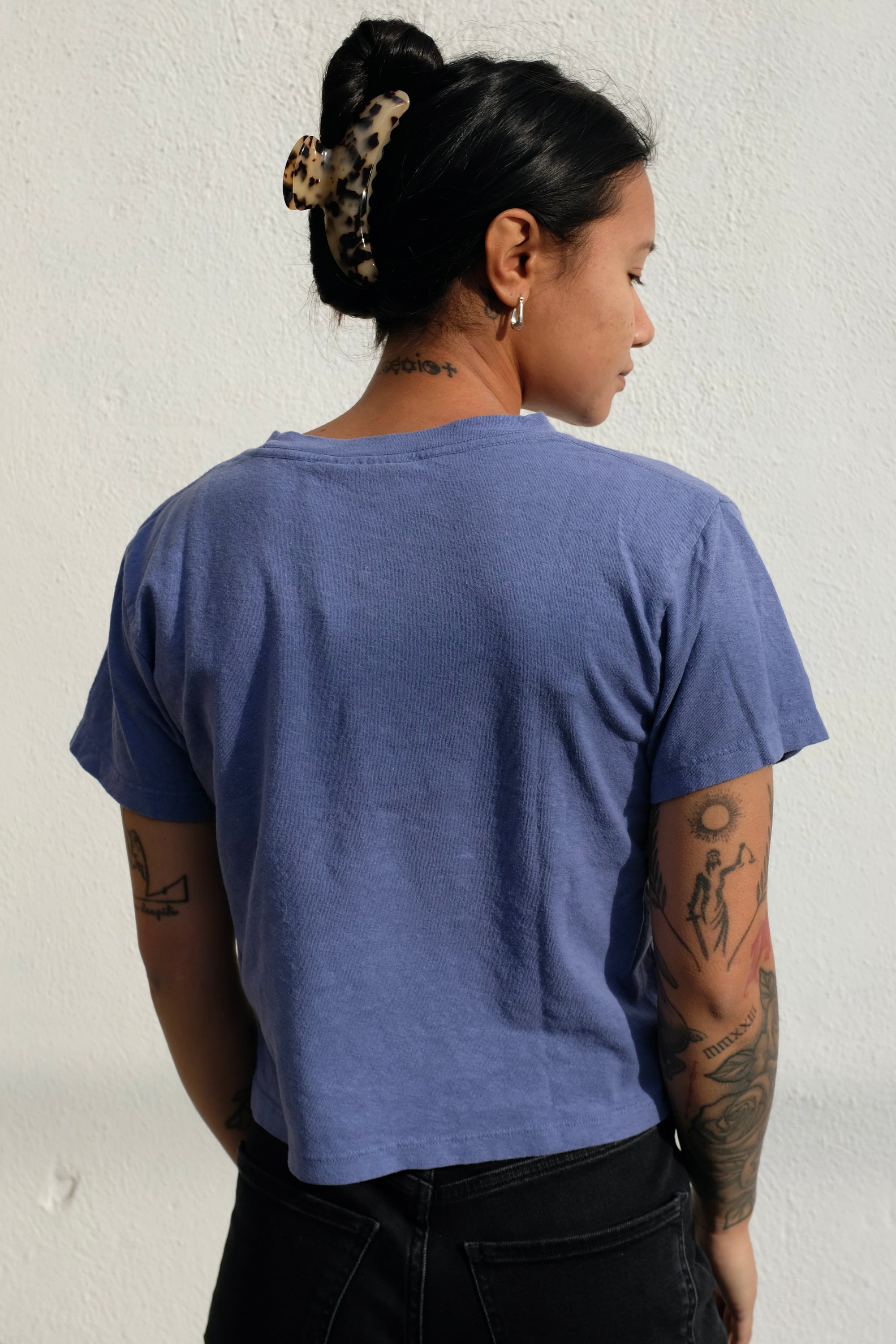 Cropped Lorel Tee / Wisteria