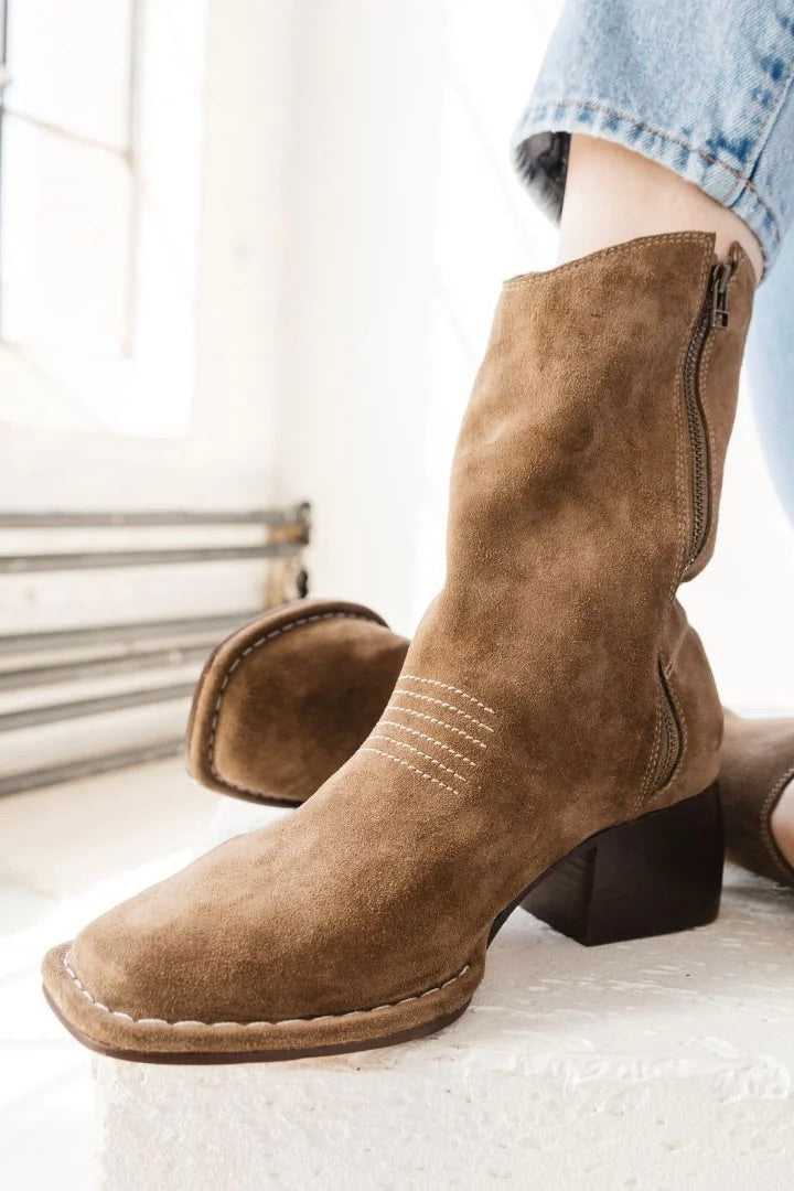Either/Or West Boot / Moss Suede