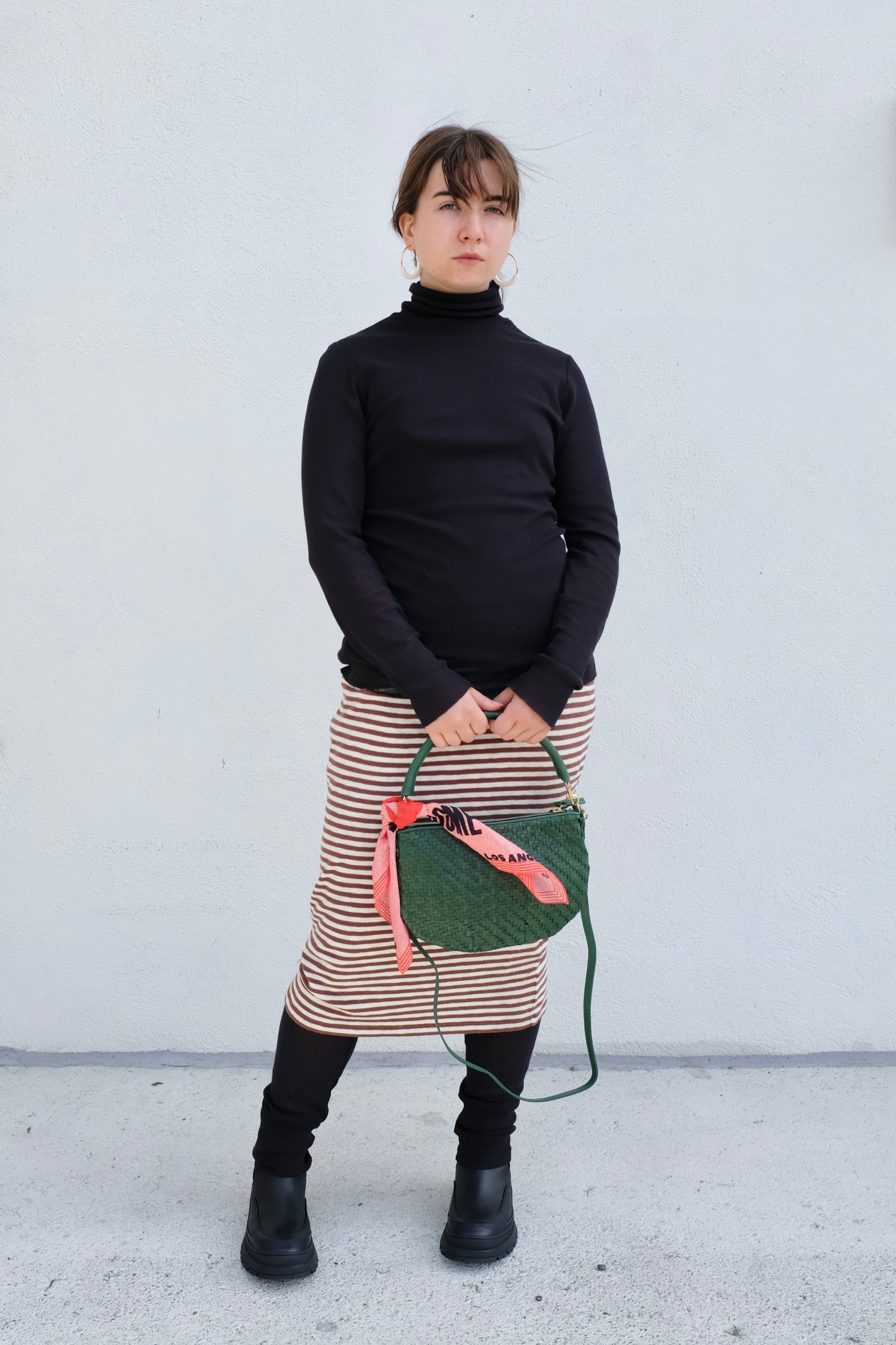Black Crane Mesh Leggings / Black
