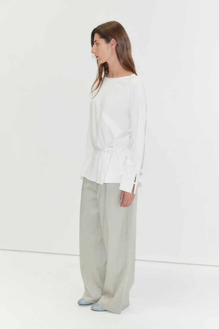 Deiji Wided Longsleeve / White
