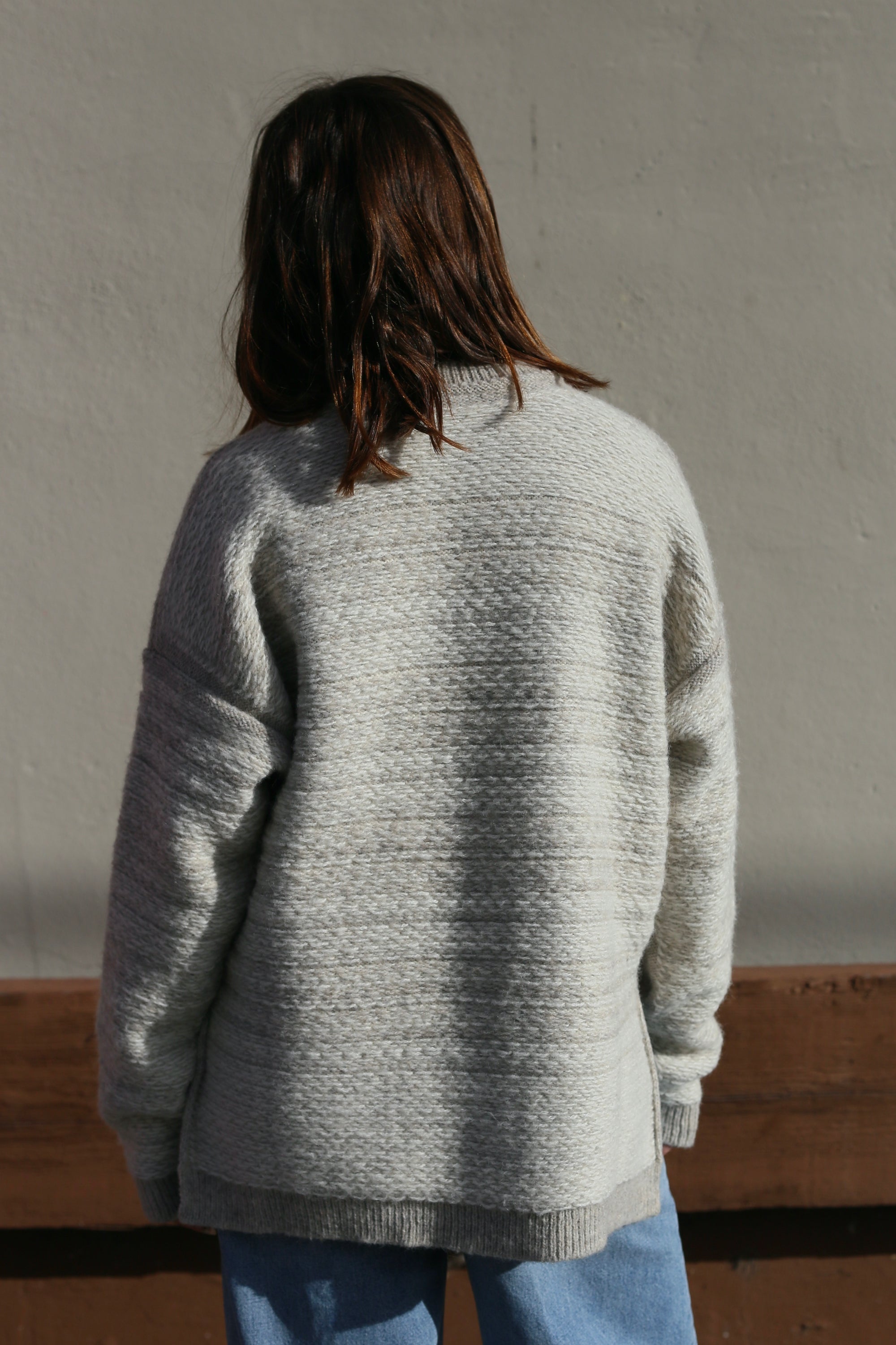 Lauren Manoogian Jacquard Crewneck / Pebble + Ivory