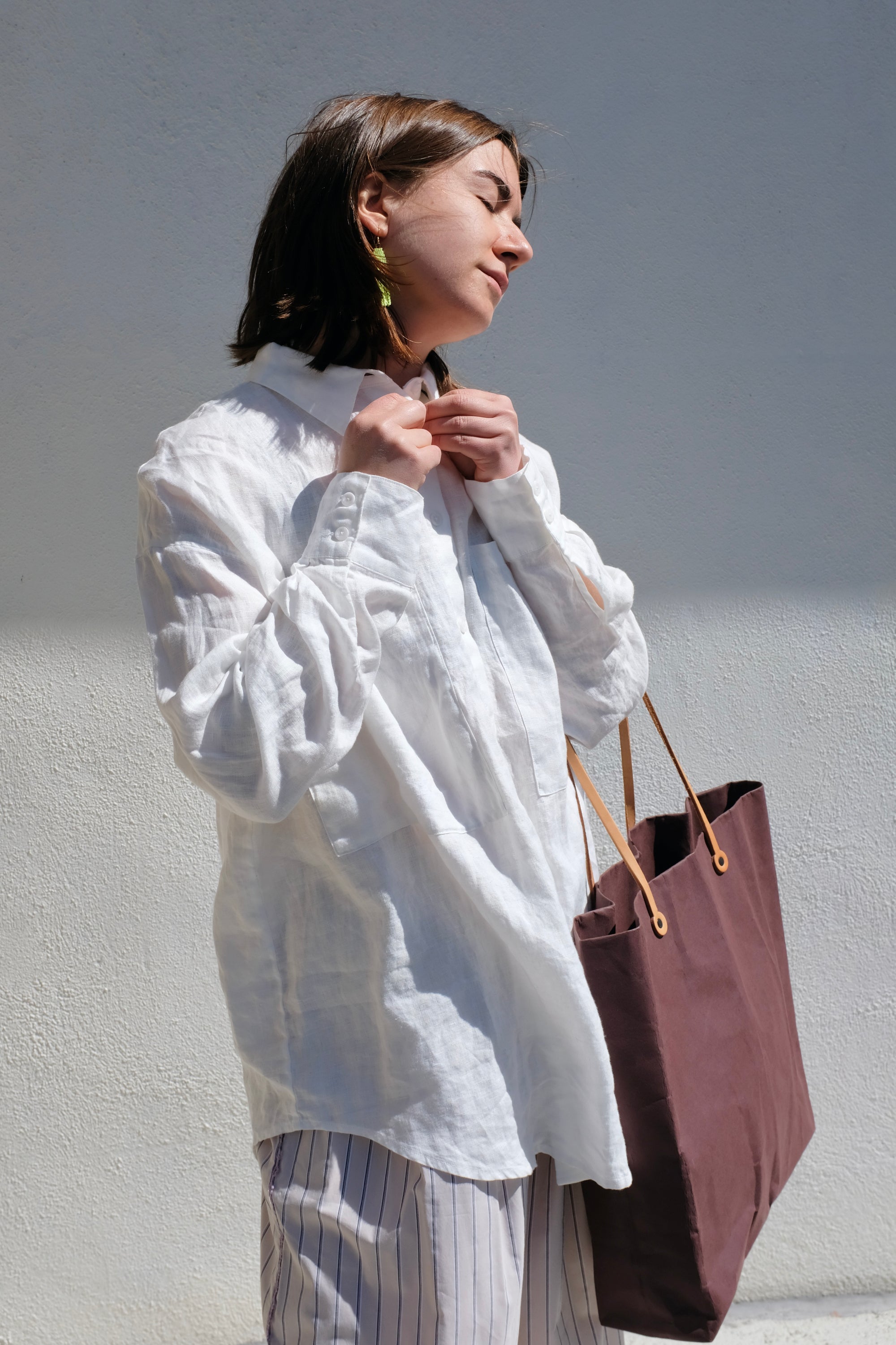 Left on Friday Getaway Button Down / Coconut
