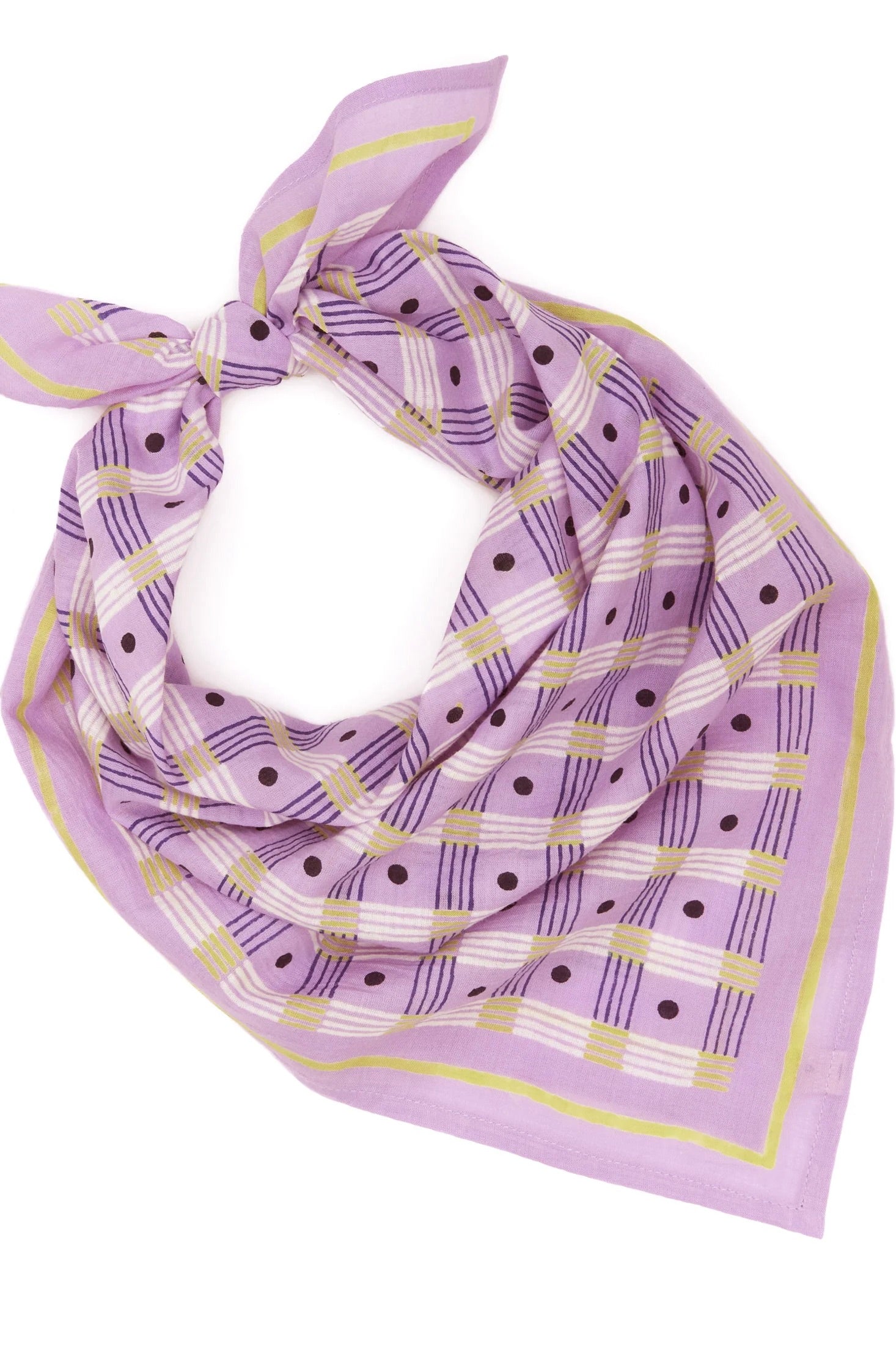 Block Shop Textiles Martin Bandana / Lilac