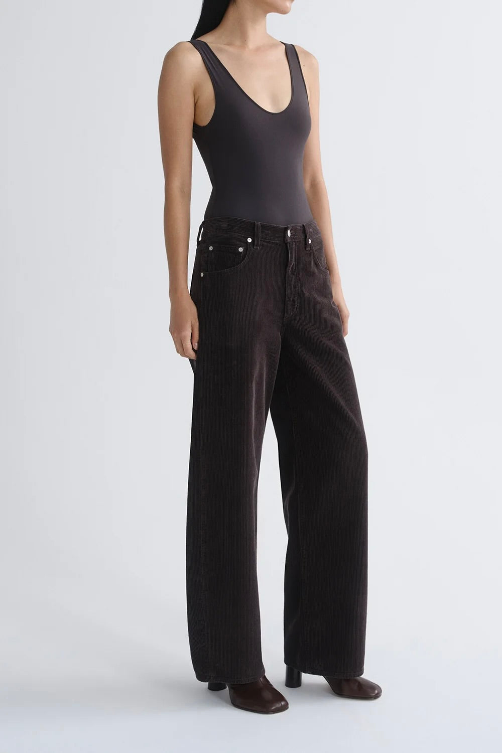 Agolde Tora Bodysuit / Carob