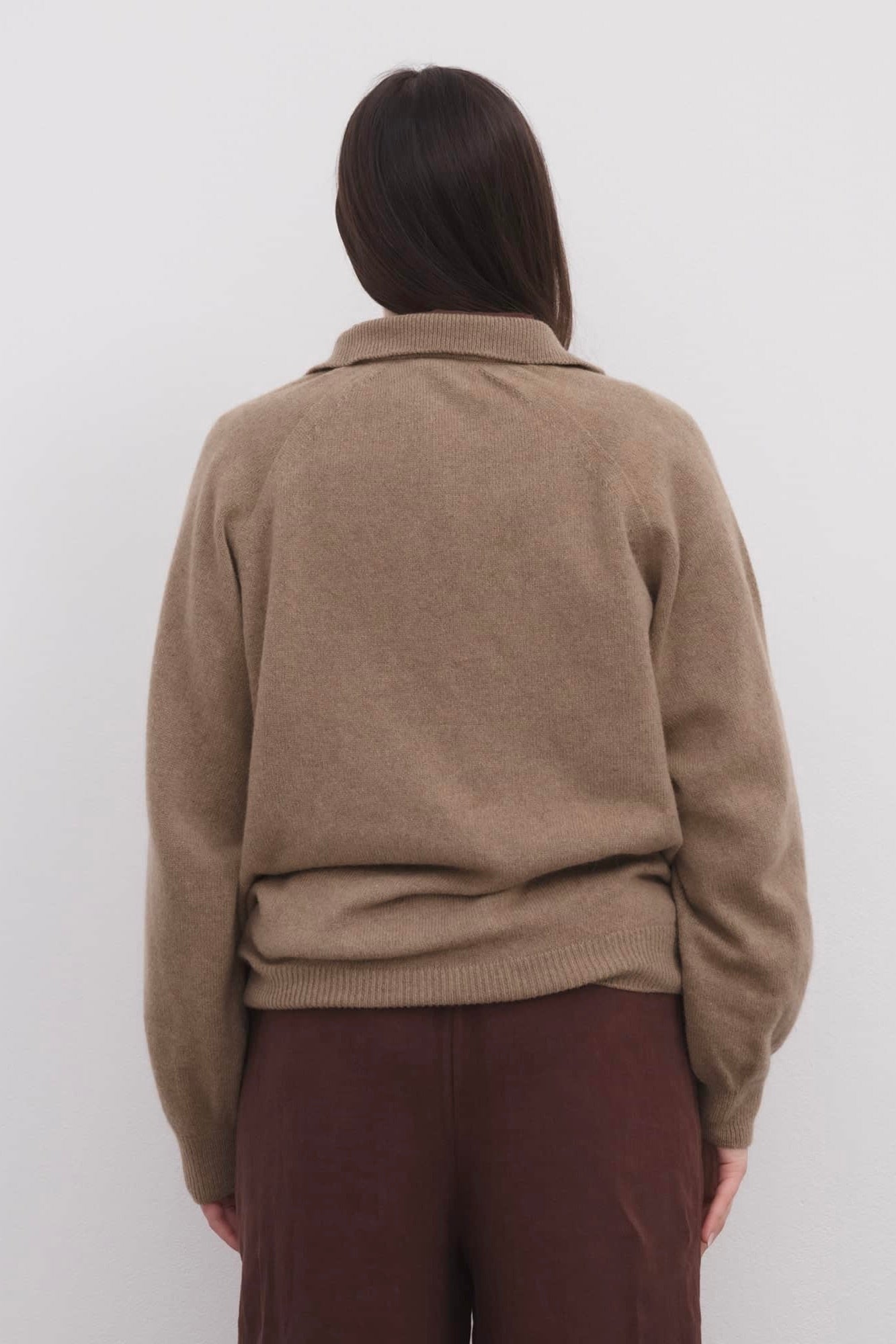 Baserange Soar Cashmere Polo / Rovere Brown