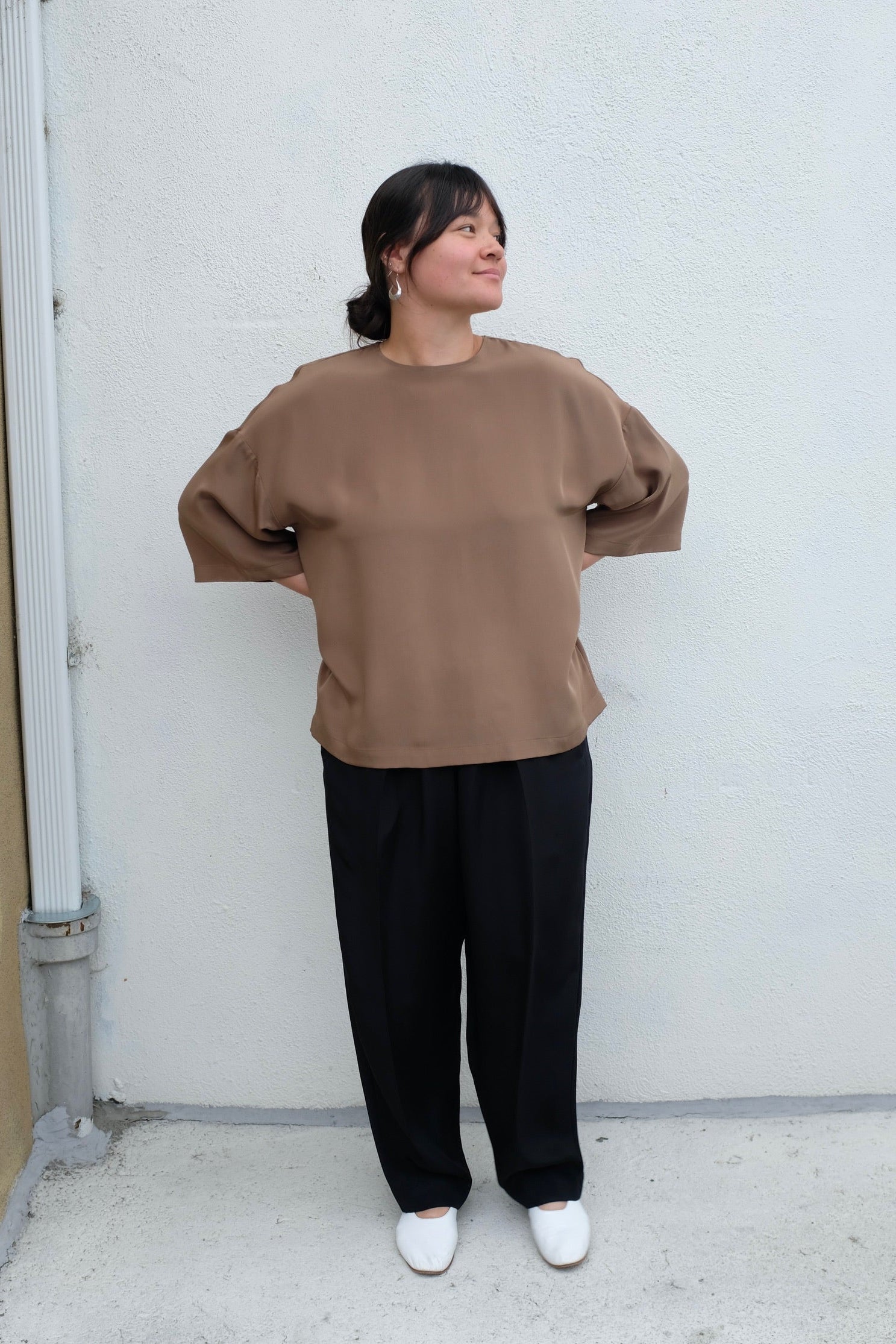 Modern Weaving Relaxed Lean Trouser / Black