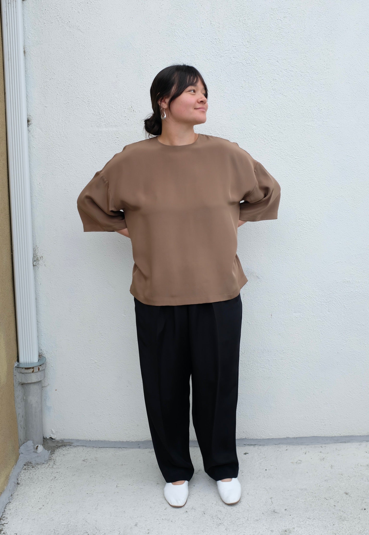 Modern Weaving Relaxed Lean Trouser / Black