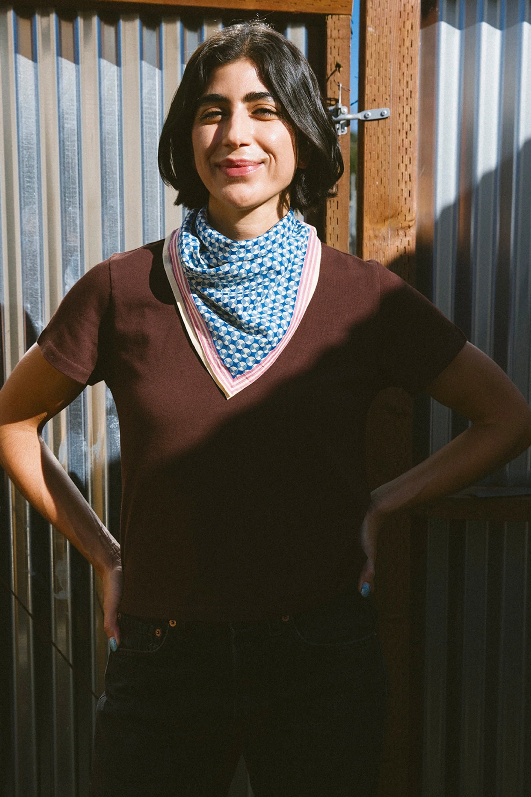 Block Shop Medallion Bandana / Ocean