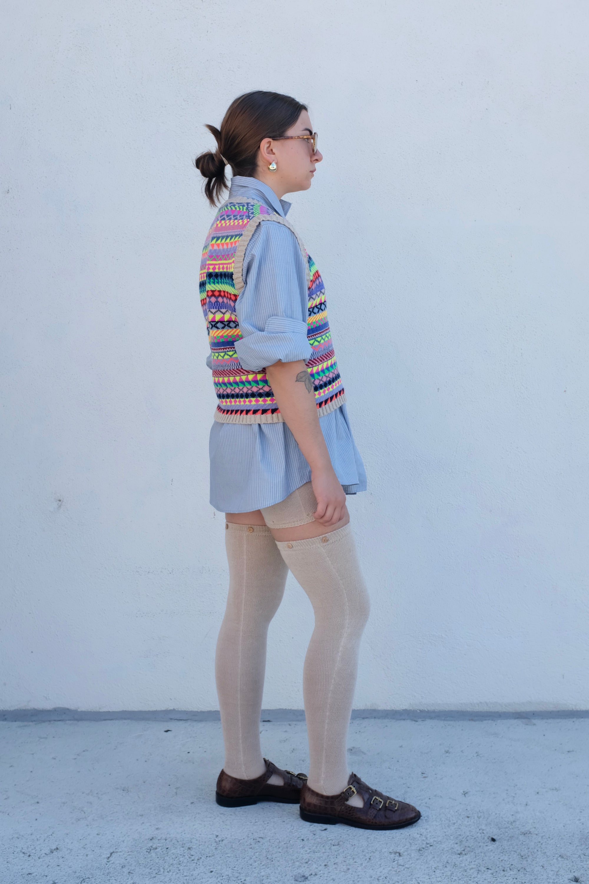 La Fetiche Sarah Sweater Vest / Fairisle Multi