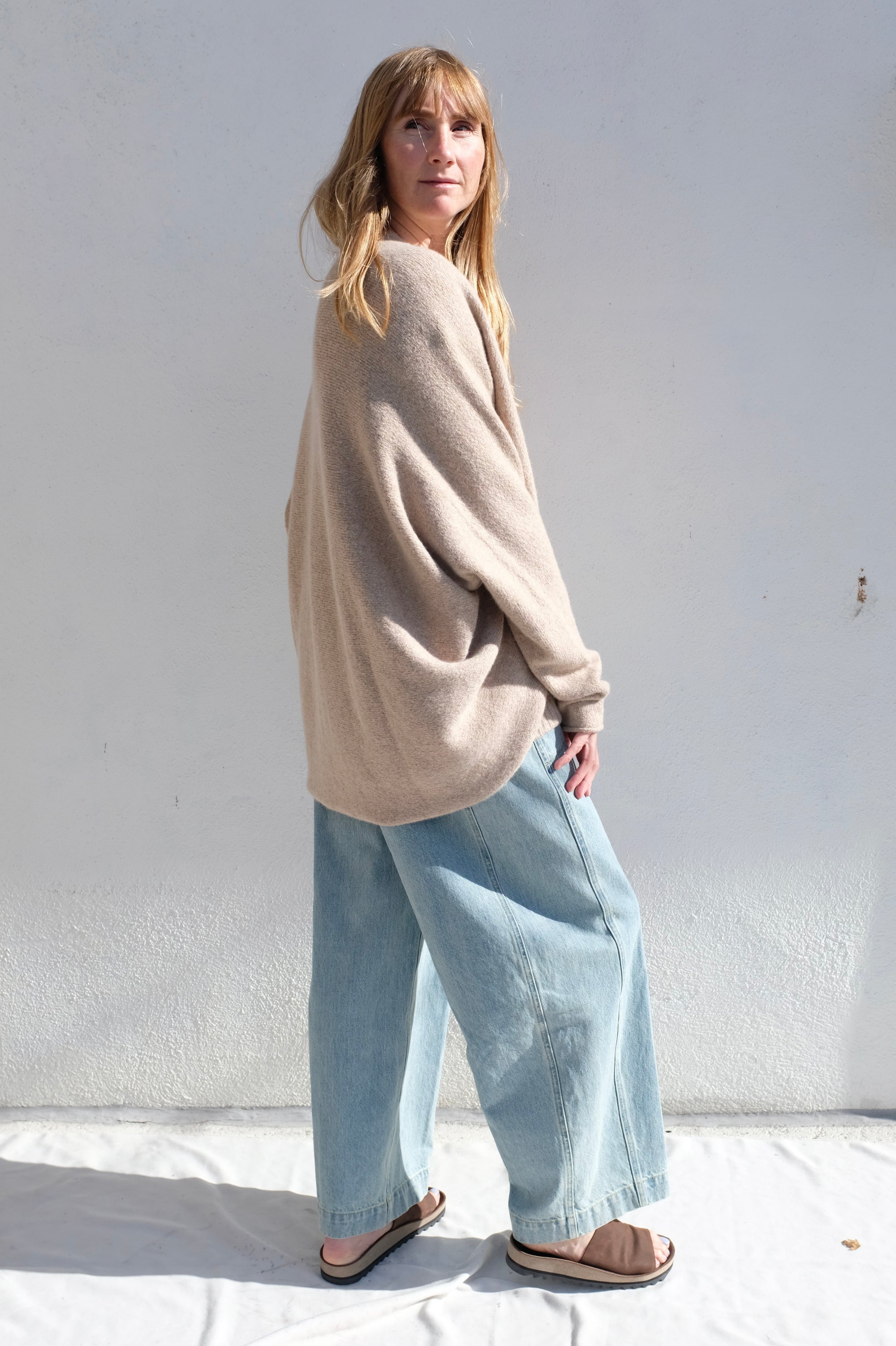 Lauren Manoogian Soft Horizontal Cardigan / Oak