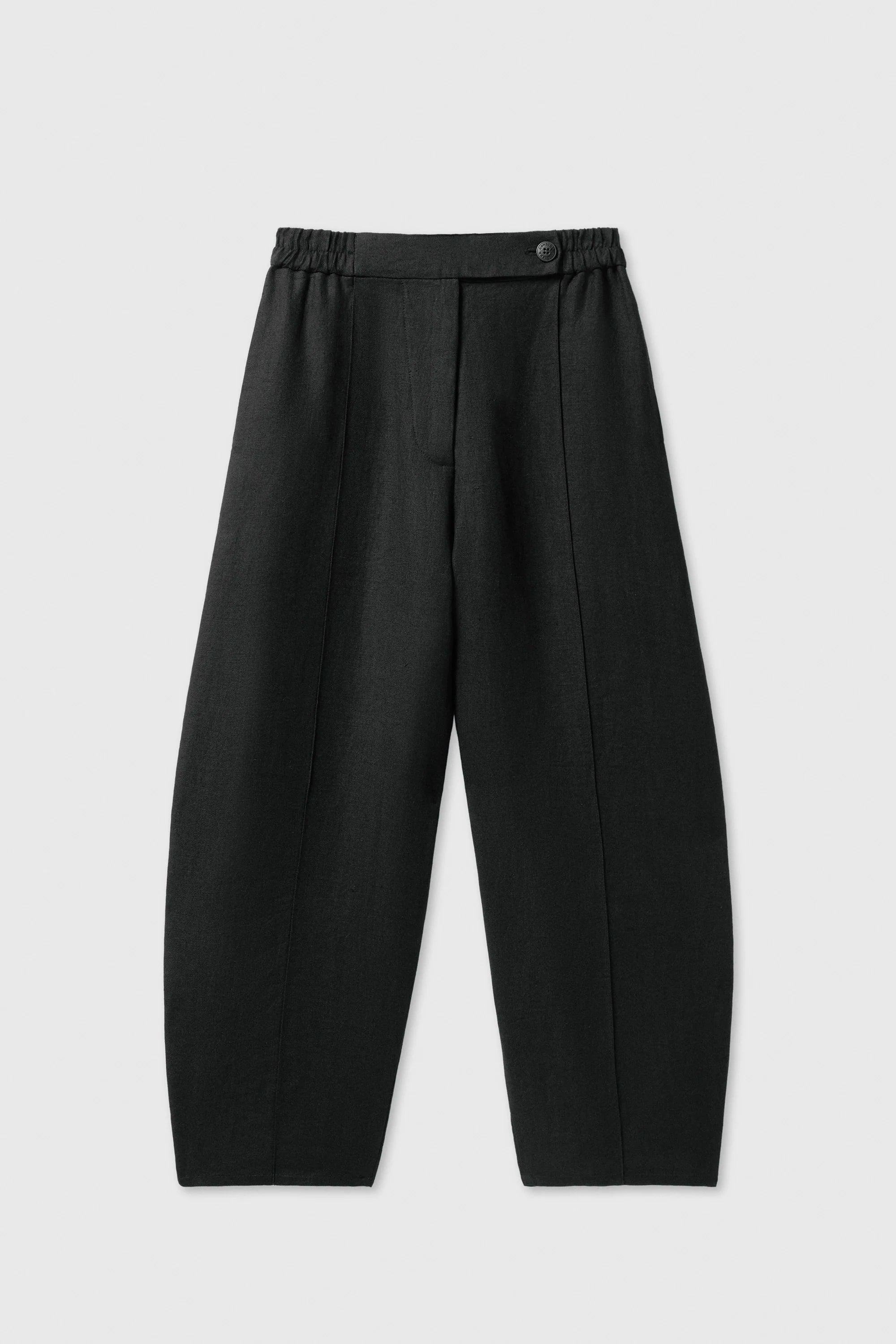 Cordera Linen Curved Pants / Black