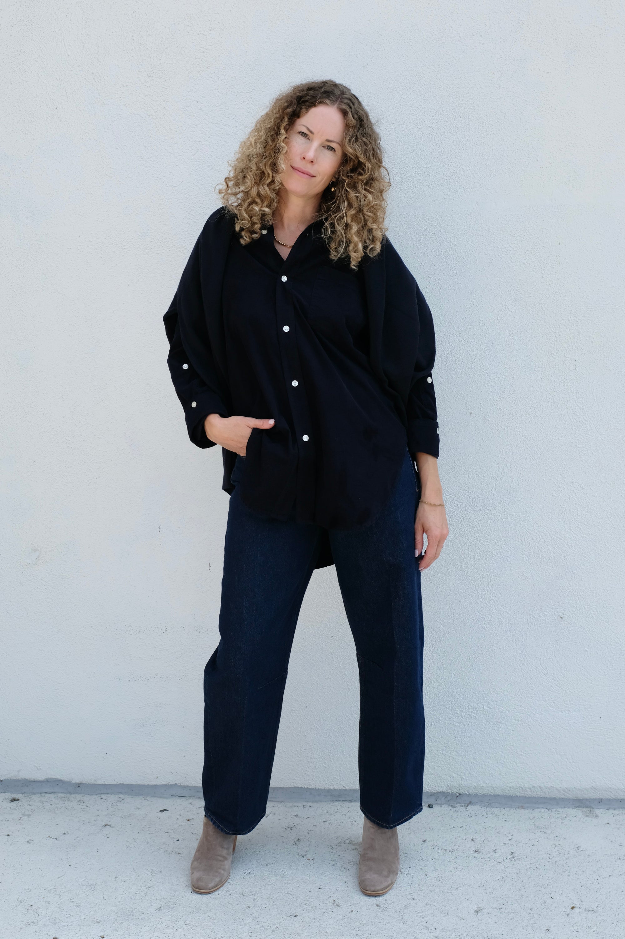Citizens of Humanity Kayla Shirt / Navy Corduroy