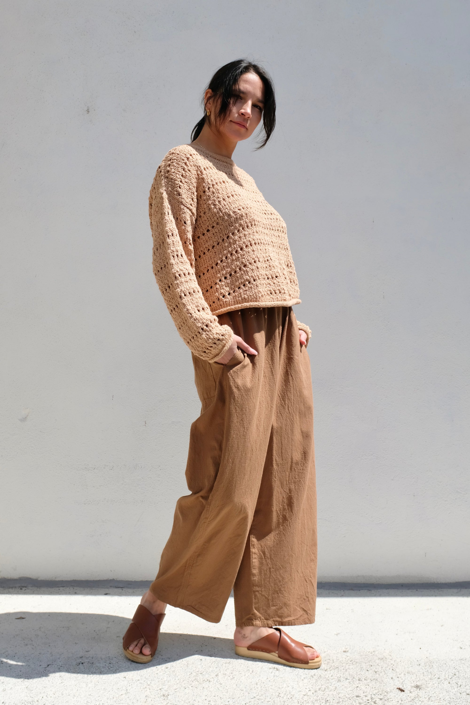 Wol Hide Open Pullover / Tannin