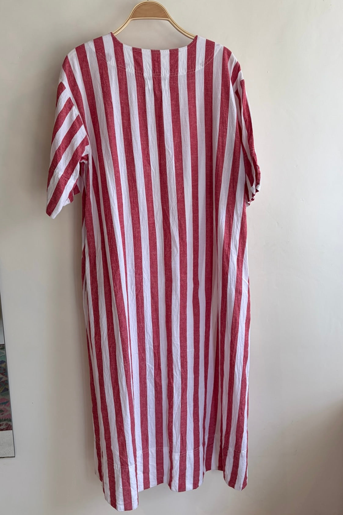 Pre-Loved / A Piece Apart Red and White Stripe Dress / Size xs/s