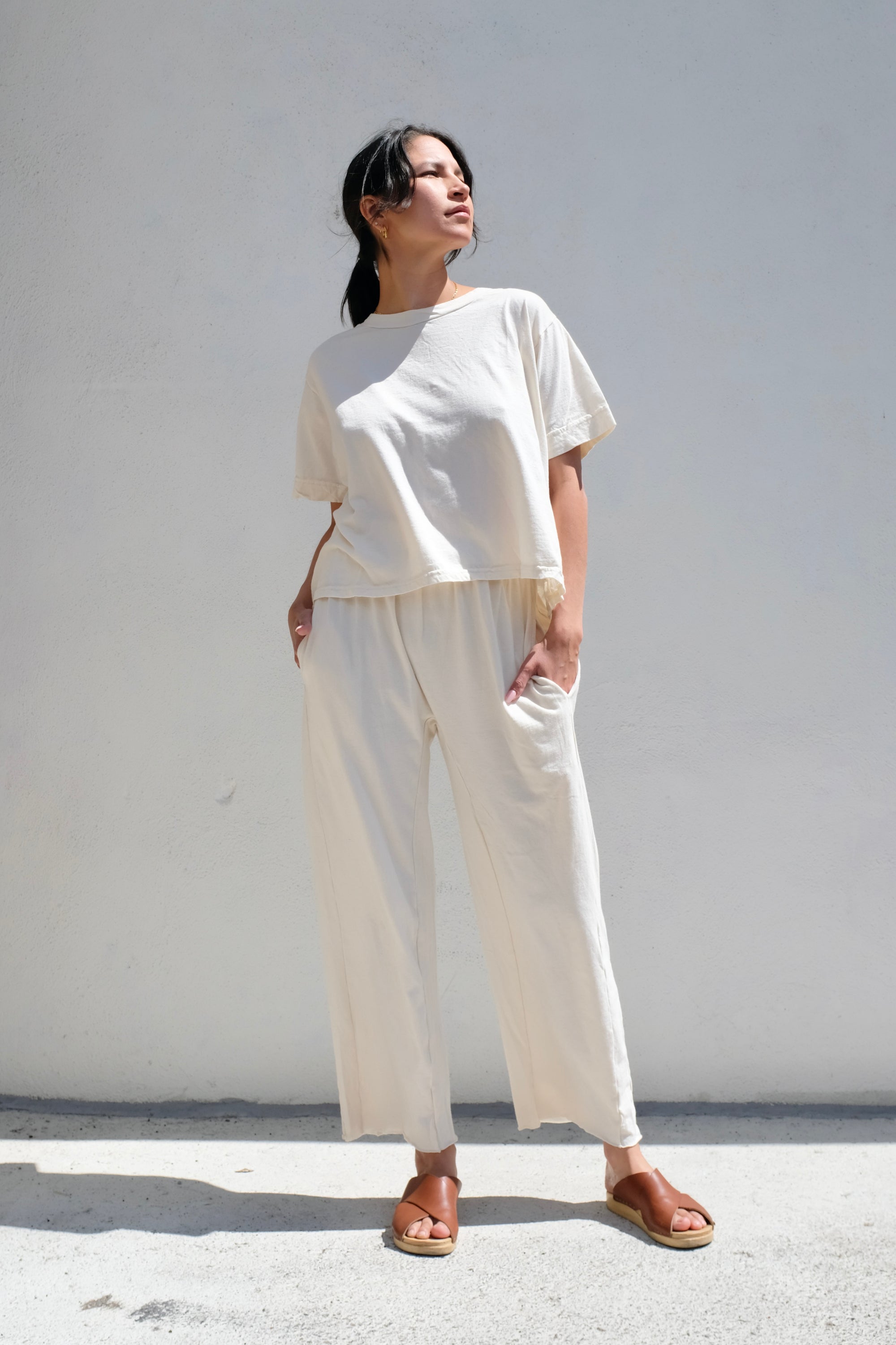 Wol Hide Box Tee / Natural