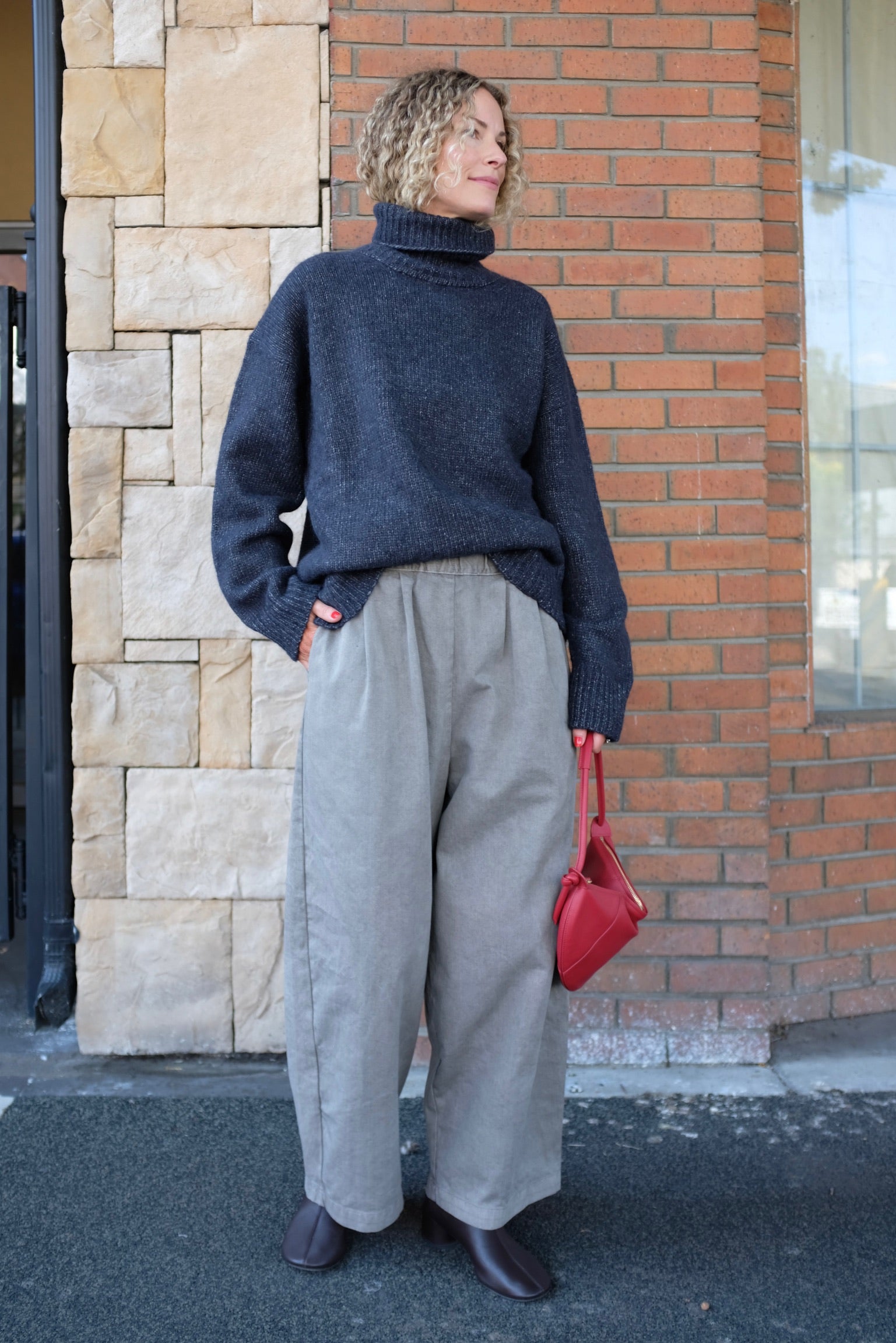 Wide Pants / Stone