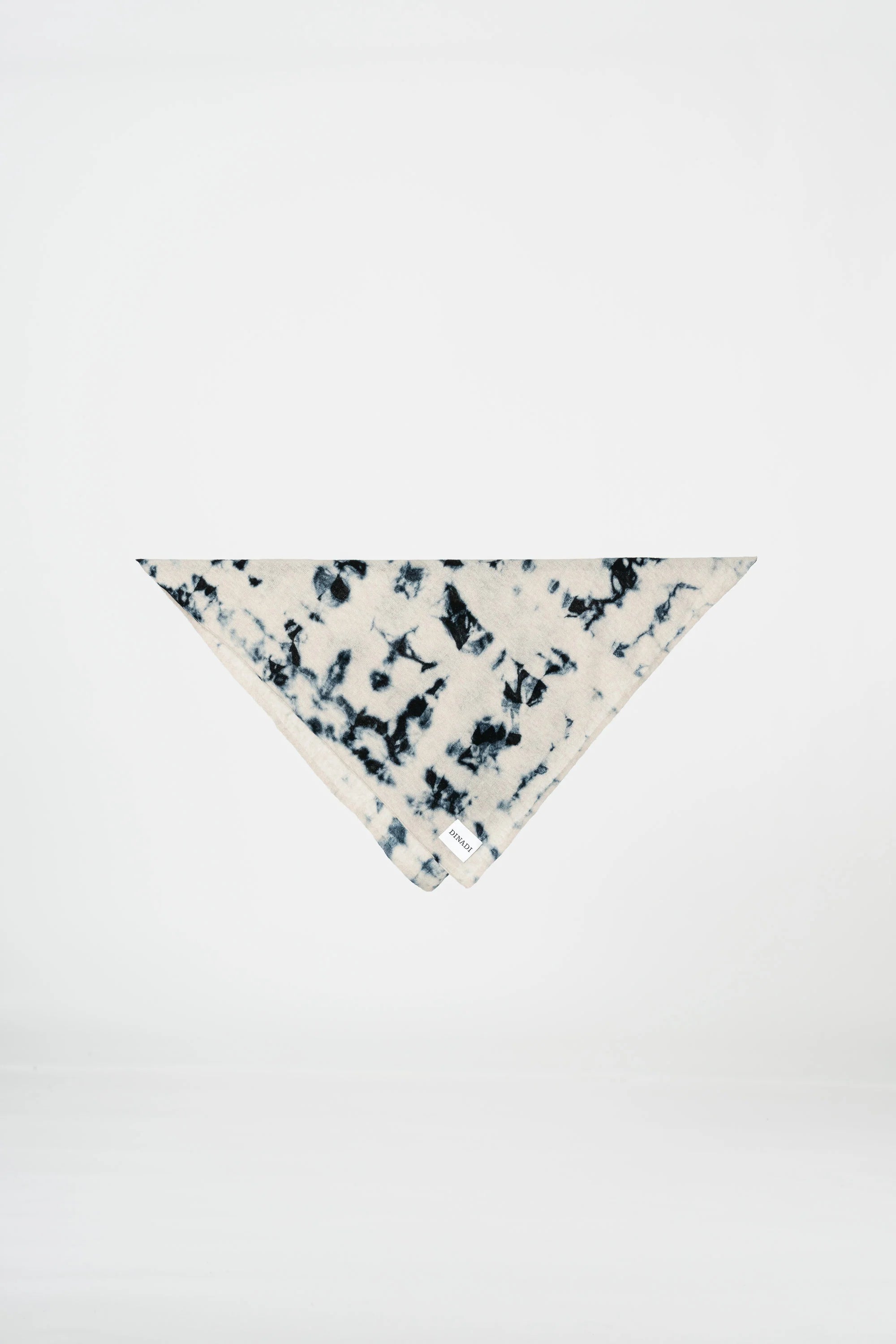 Dinadi Merino Shibori Scarf / Space Blue