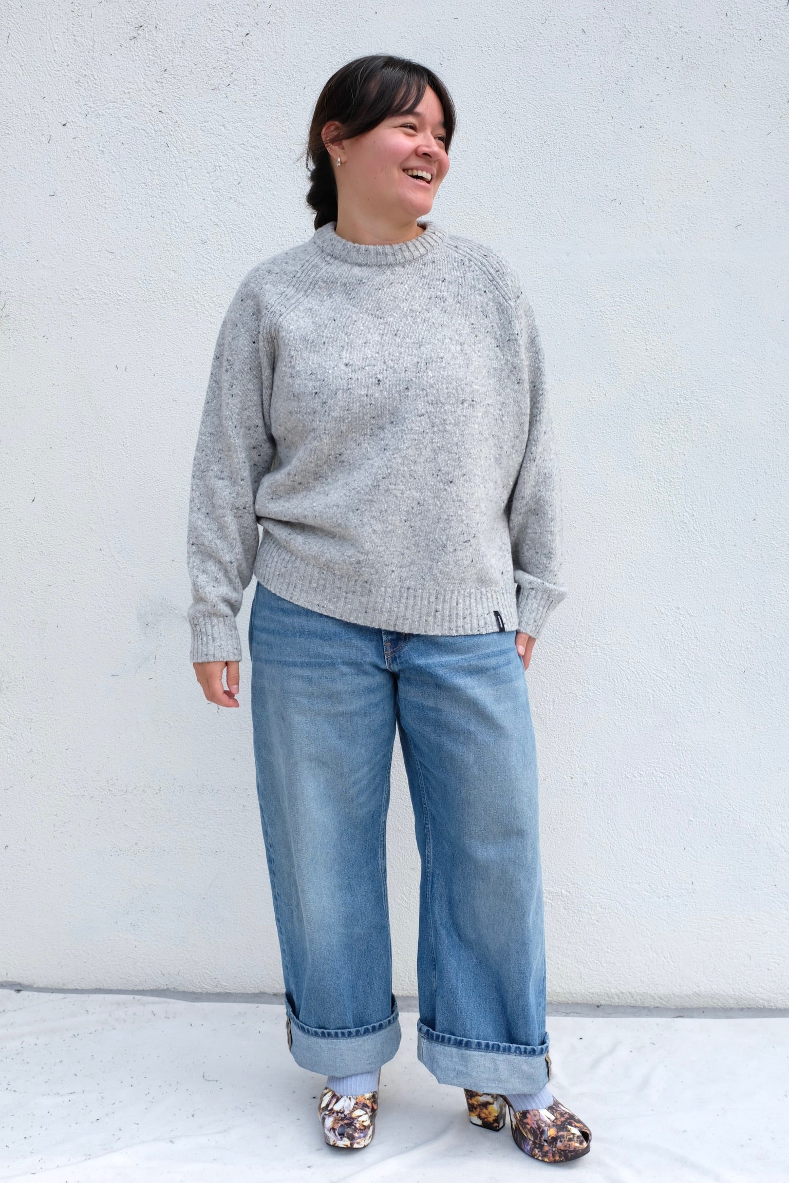Finisterre Farne Crew Jumper / Dove Grey