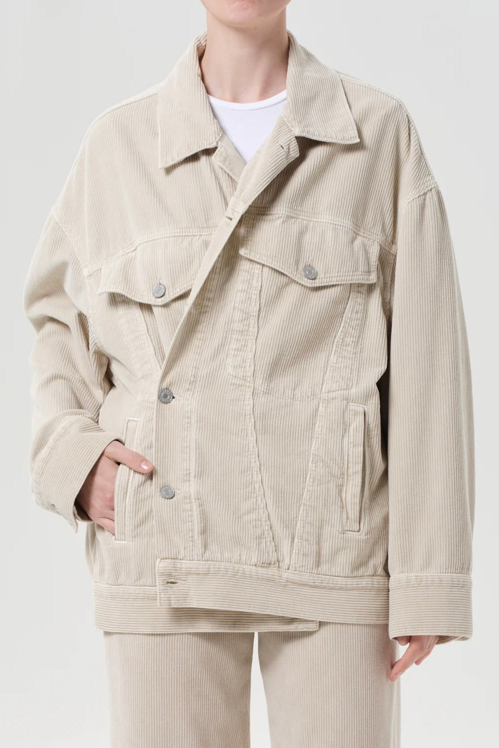 Agolde Reworked Wayne Jacket / Rice Grass