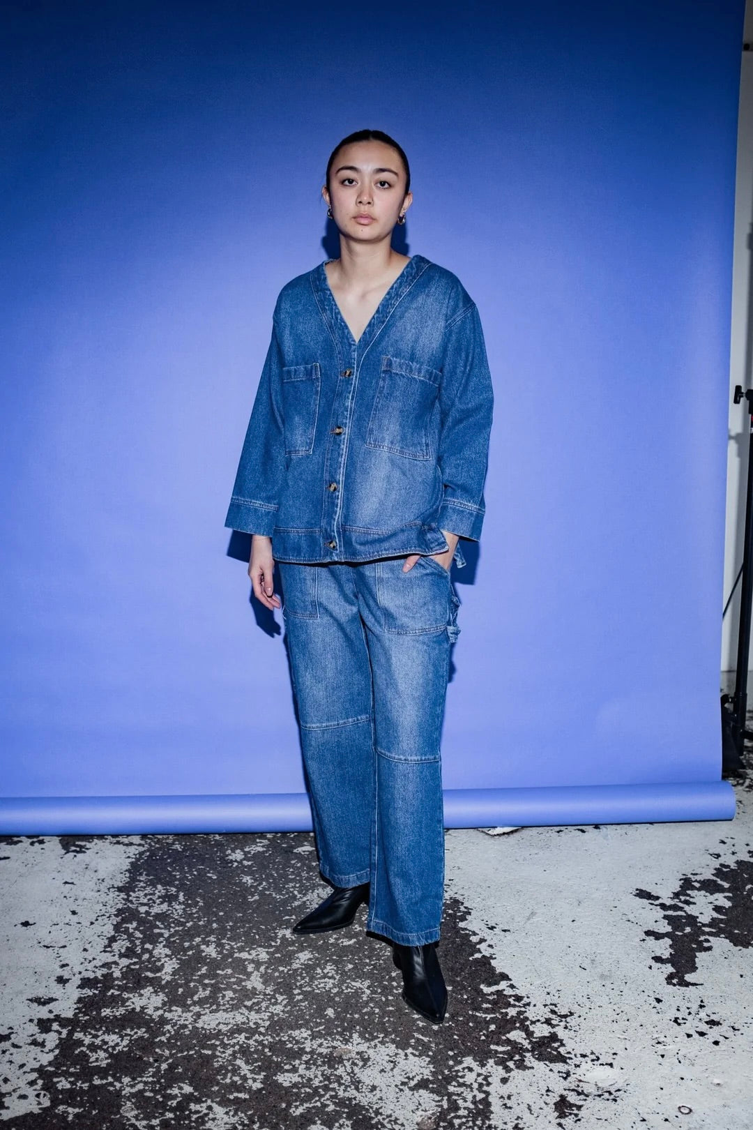 Et Tigre Miguel Cardigan / Blue Denim