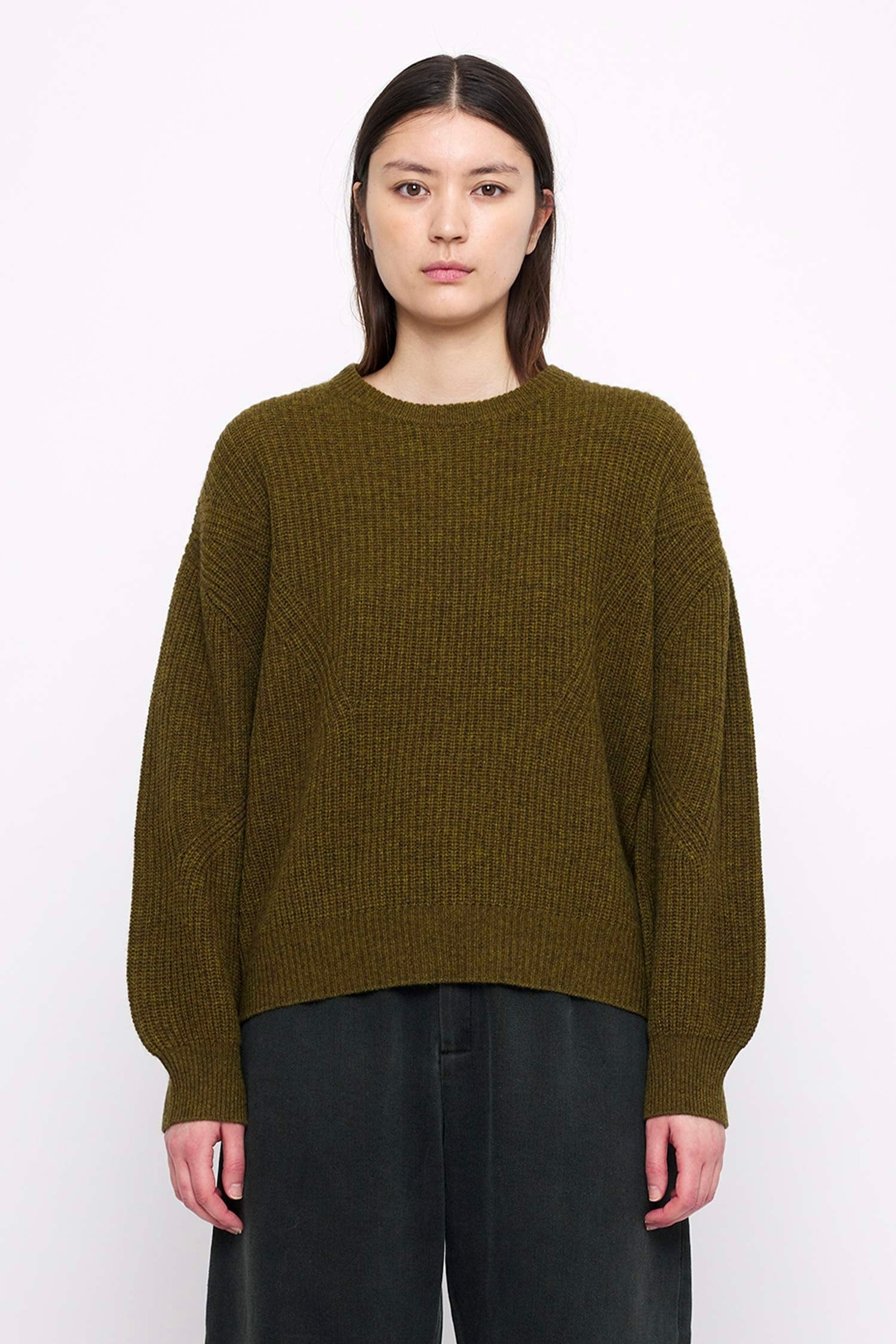 Szeki Signature Yak Poet Sweater / Kelp