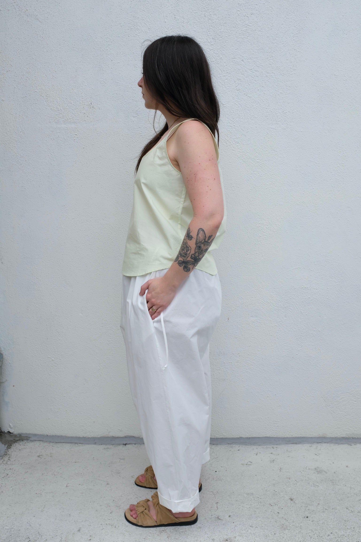 Modern Weaving Poplin Tank Top / Mint