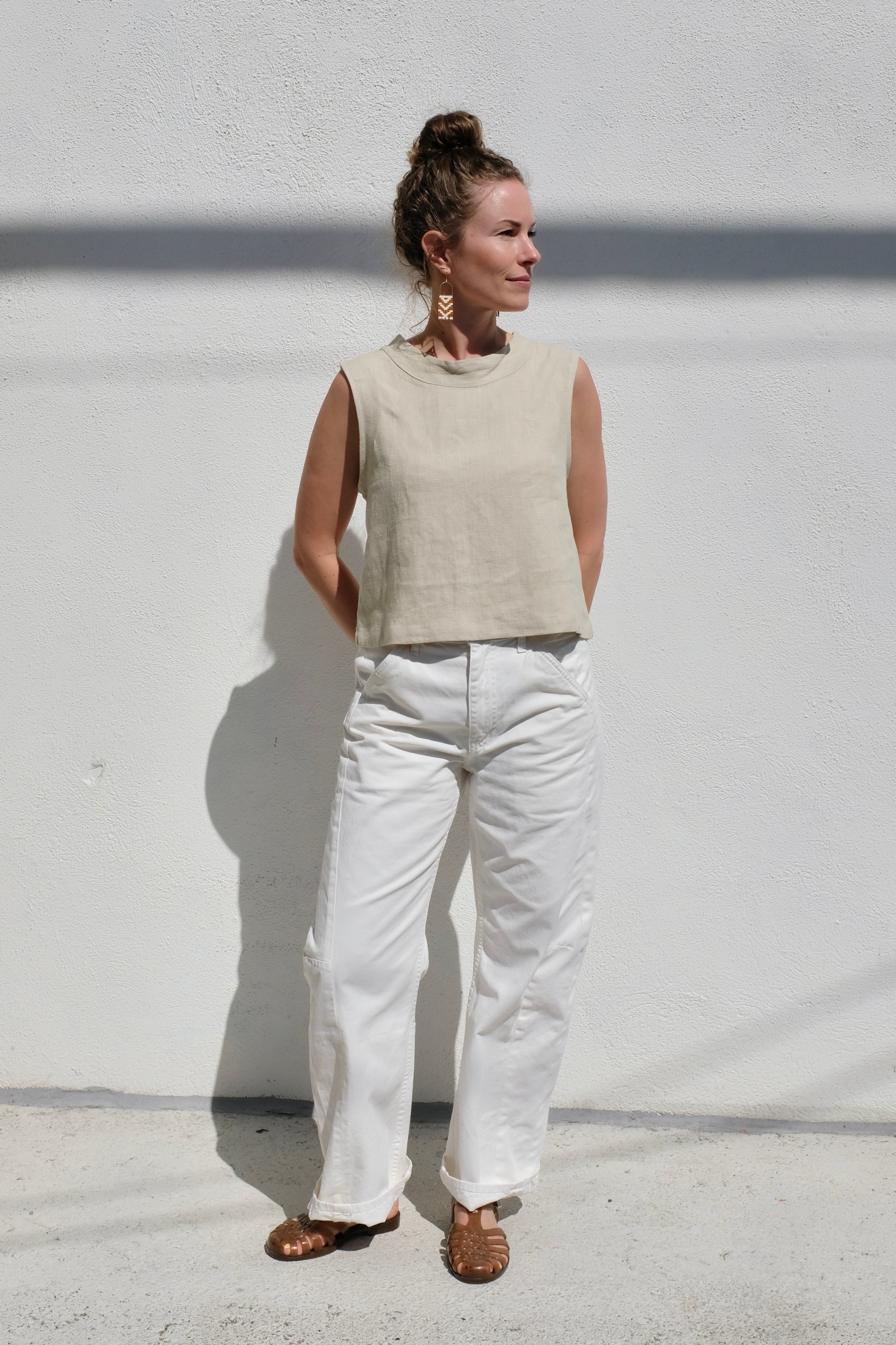 B Sides Lange Lasso Chino / Chalk