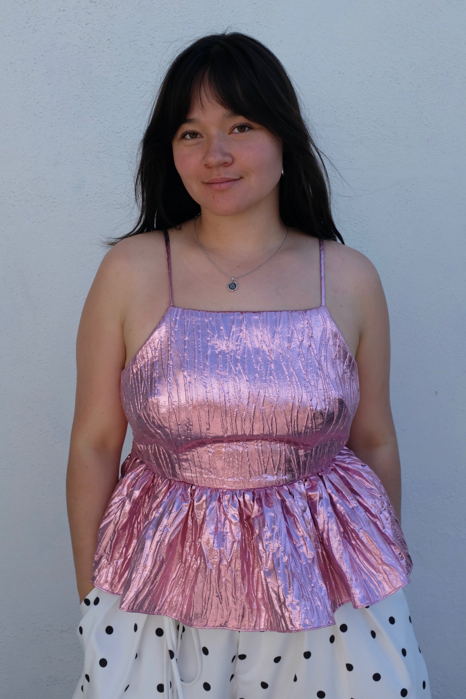 Eliza Faulkner Agnes Top / Pink Metallic