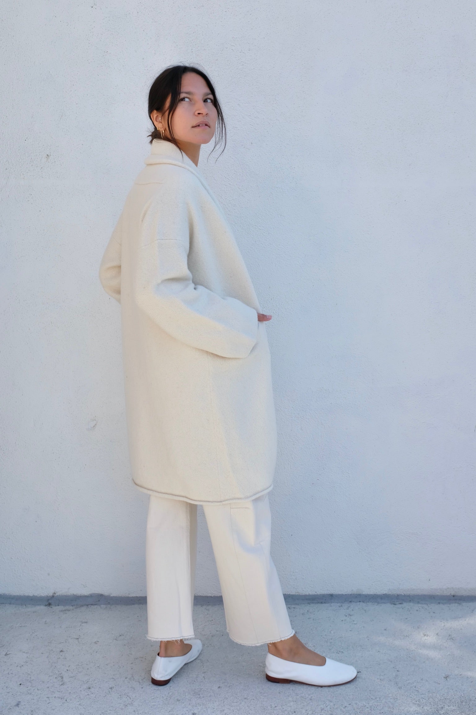 Lauren Manoogian Taper Coat / Raw White