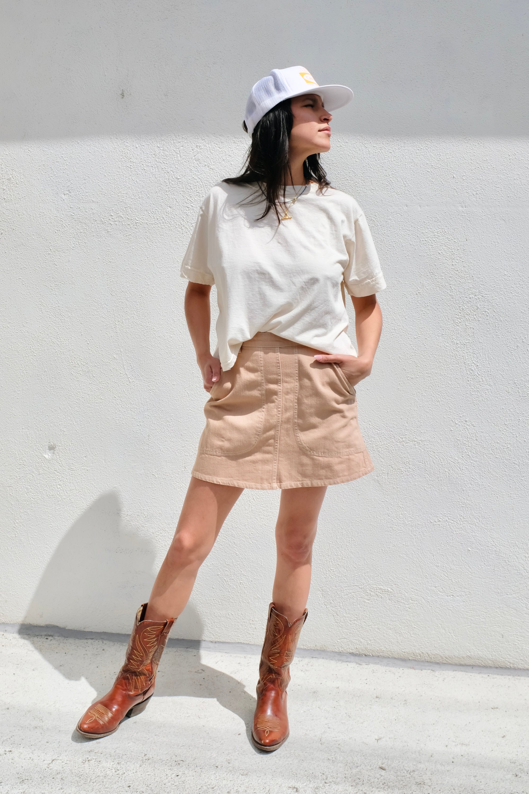Wol Hide Box Tee / Natural