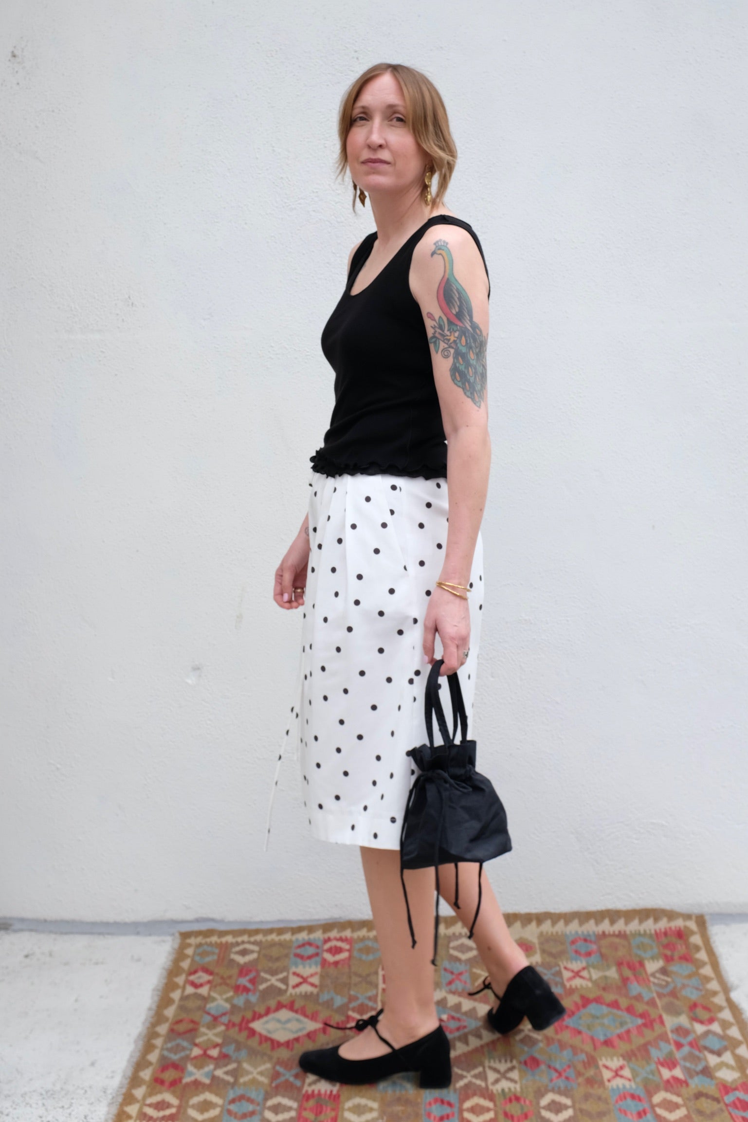 Eliza Faulkner Frances Short / White Polka Dot